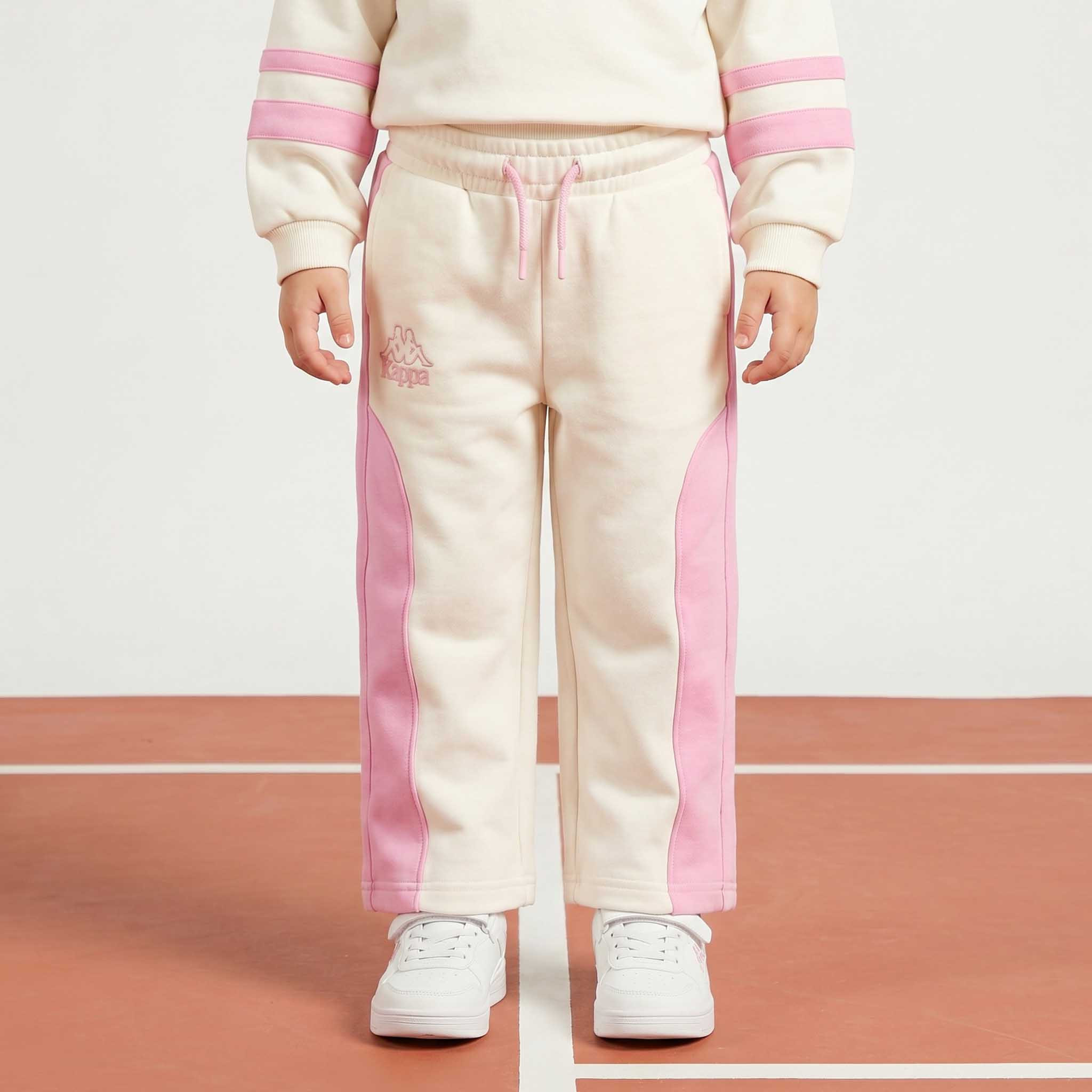 Kappa Collared Long Sleeves Sweatshirt and Track Pants Set with Logo Print-baby-girls-clothing-setsandcoords-image-3