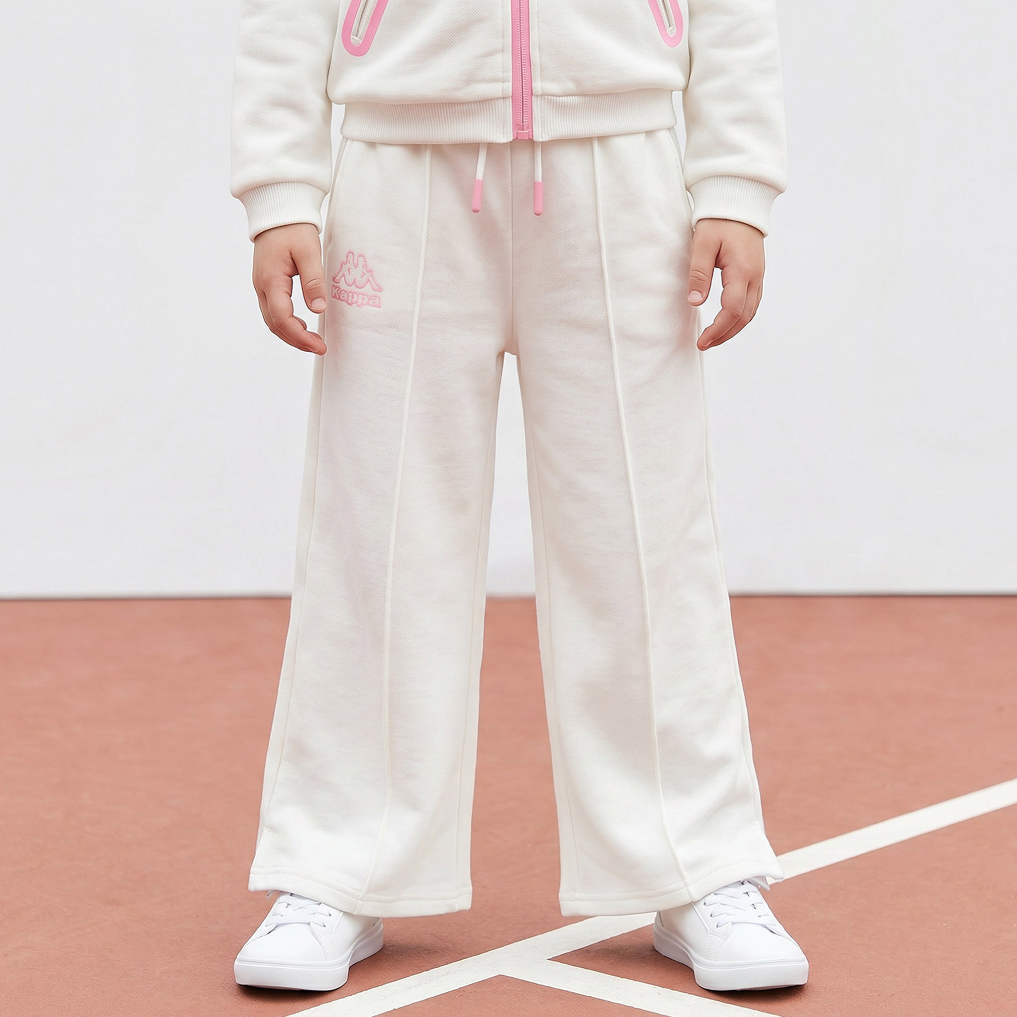 Kappa Hooded Long Sleeves Sweatshirt and Track Pants Set with Logo Print-baby-girls-clothing-setsandcoords-image-3