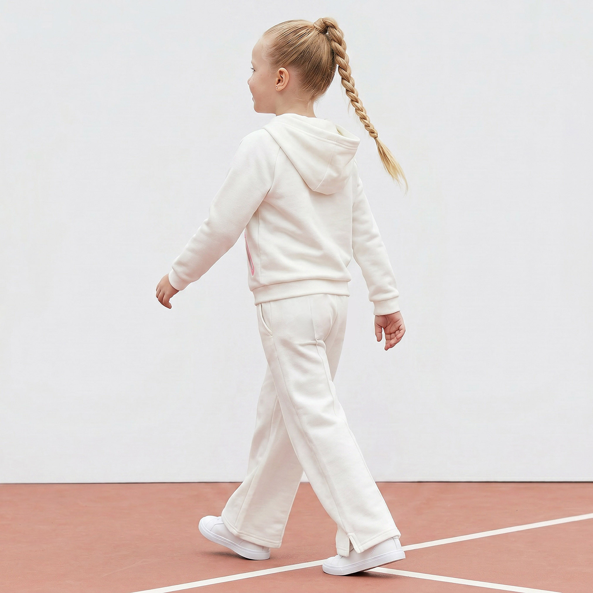 Kappa Hooded Long Sleeves Sweatshirt and Track Pants Set with Logo Print-baby-girls-clothing-setsandcoords-image-4