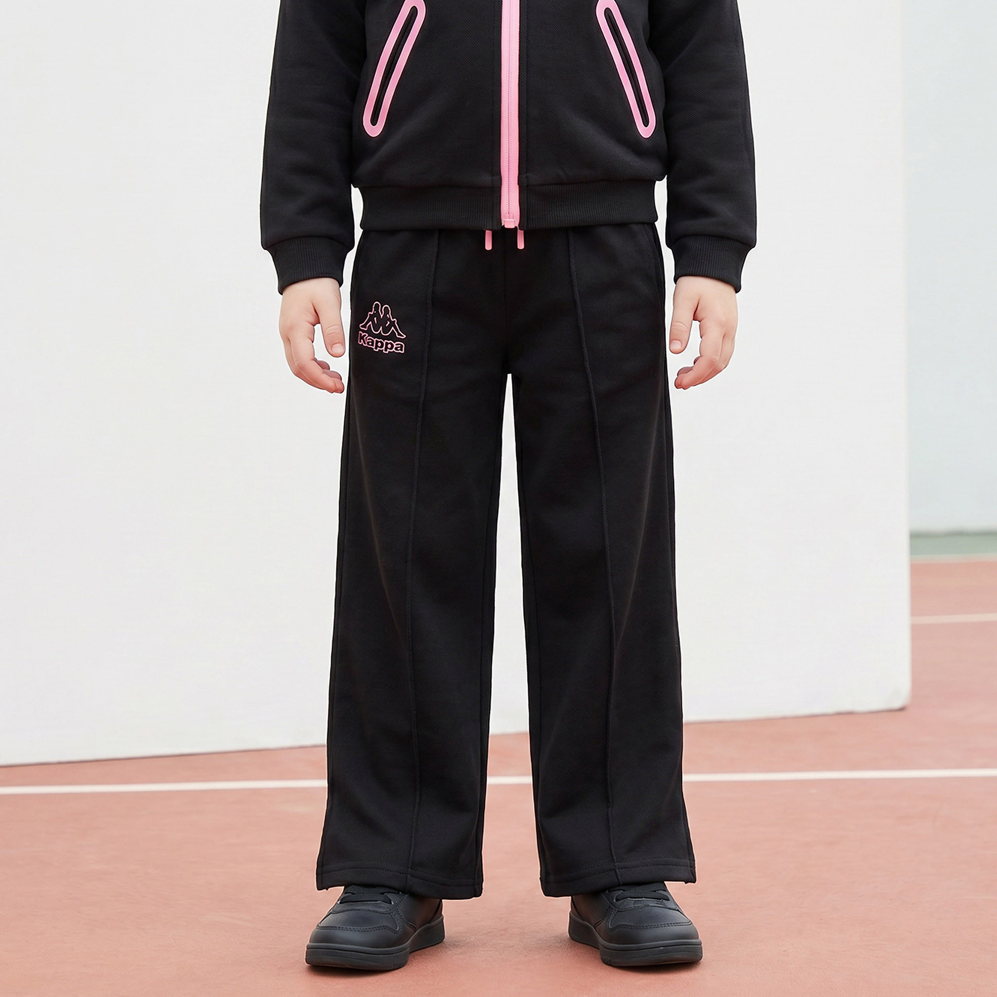 Kappa Hooded Long Sleeves Sweatshirt and Track Pants Set with Logo Print-baby-girls-clothing-setsandcoords-image-3