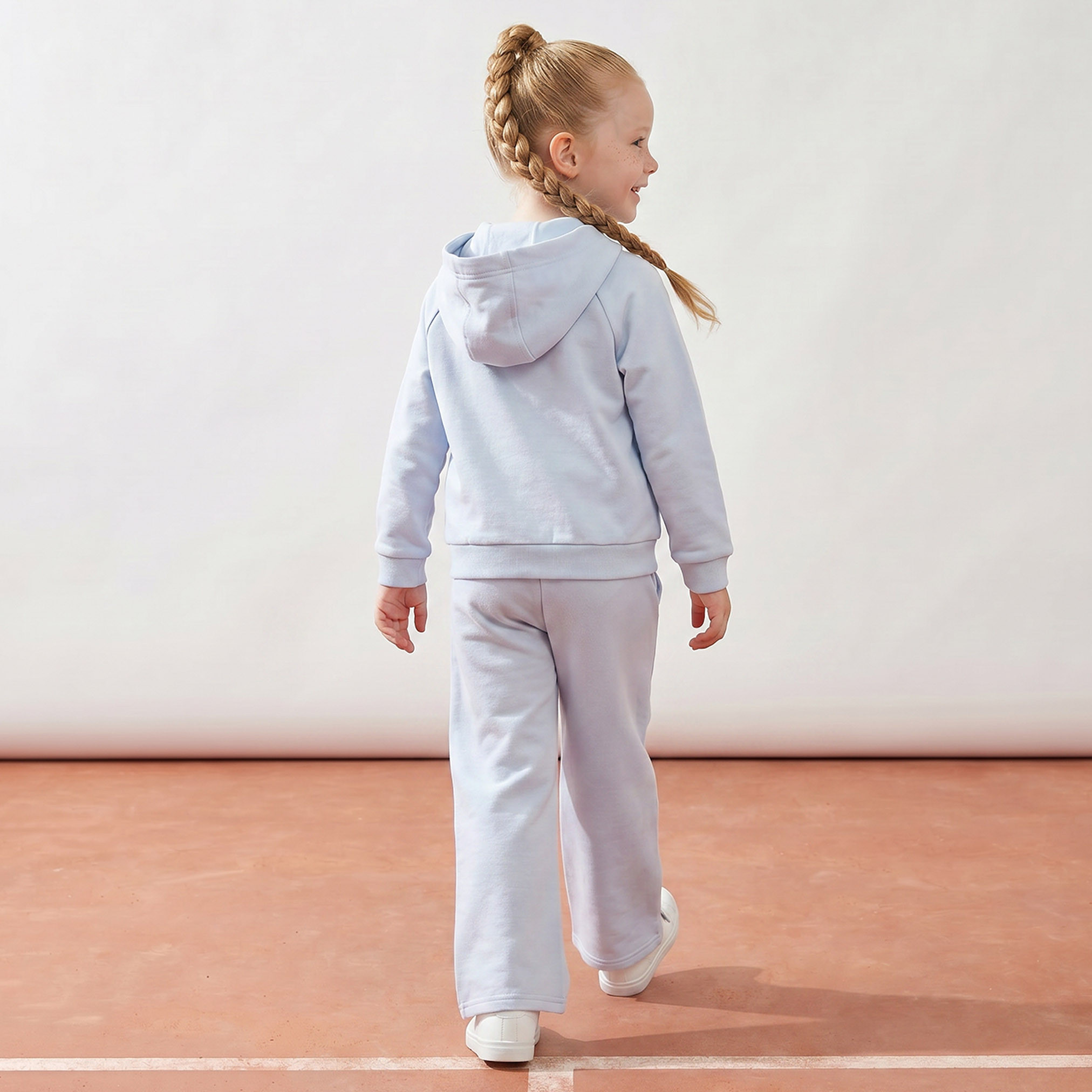 Kappa Hooded Long Sleeves Sweatshirt and Track Pants Set with Panelled Design-baby-girls-clothing-setsandcoords-image-4