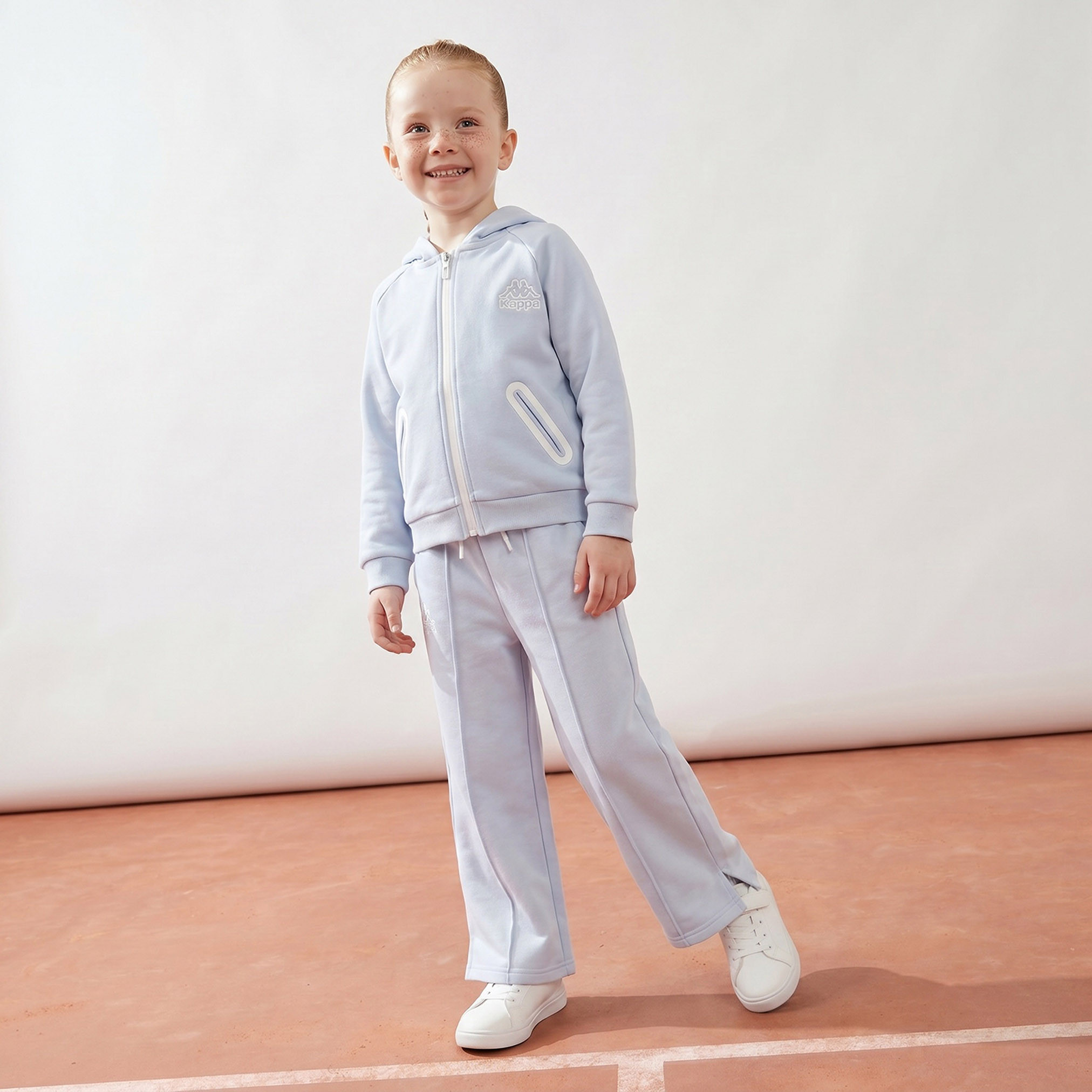 Kappa Hooded Long Sleeves Sweatshirt and Track Pants Set with Panelled Design-baby-girls-clothing-setsandcoords-image-7