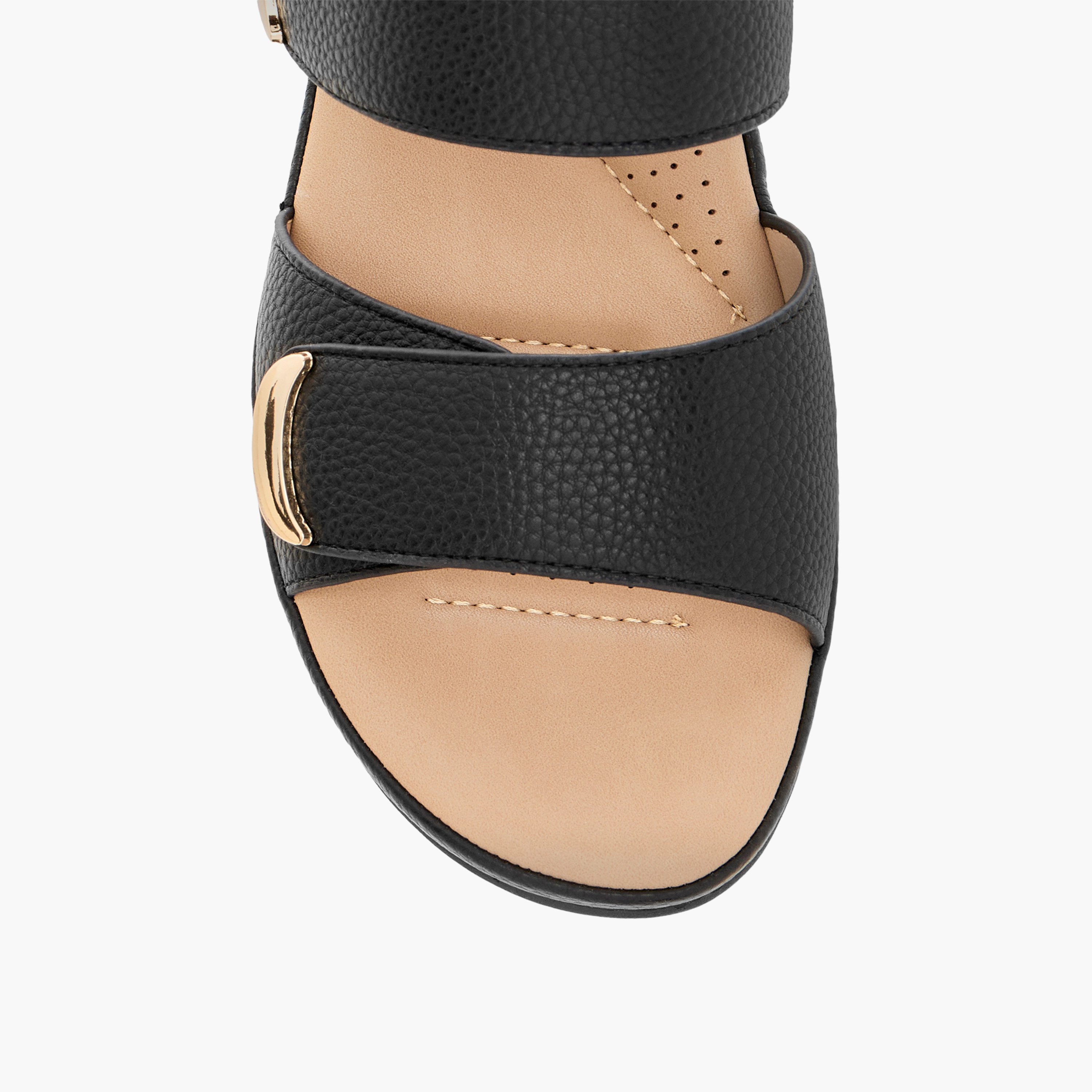 Flora Bella Textured Slip-On Comfort Sandals-women-shoes-sandals-heeled-image-4