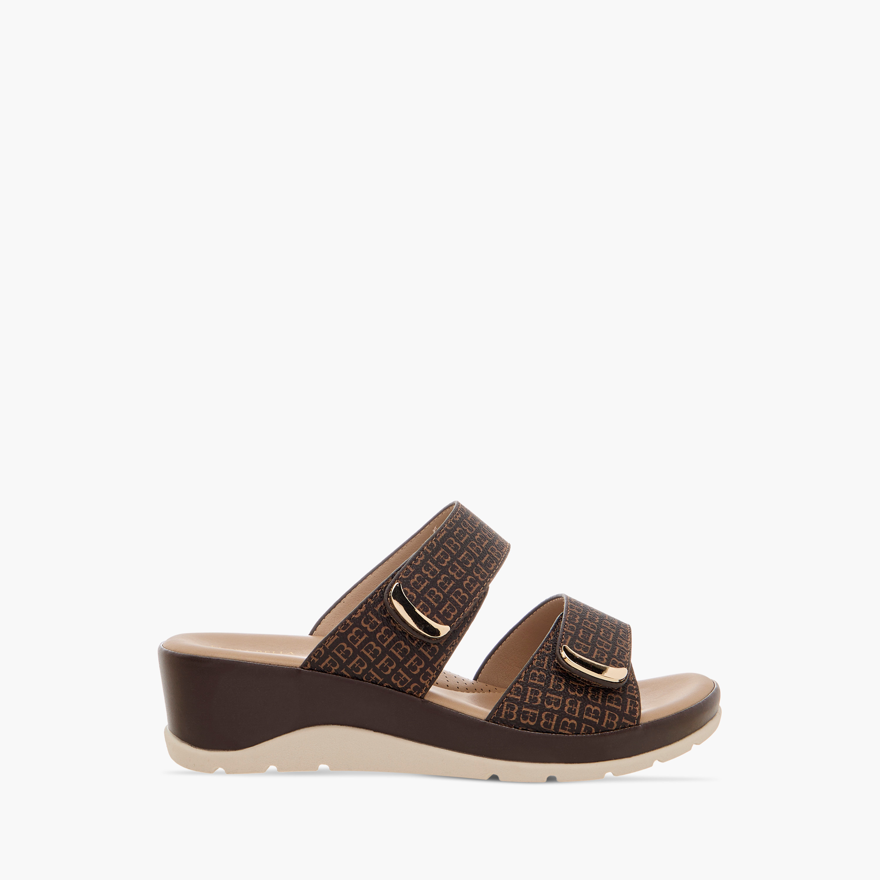 Flora Bella Monogram Print Slip-On Comfort Sandals-women-shoes-sandals-heeled-image-3