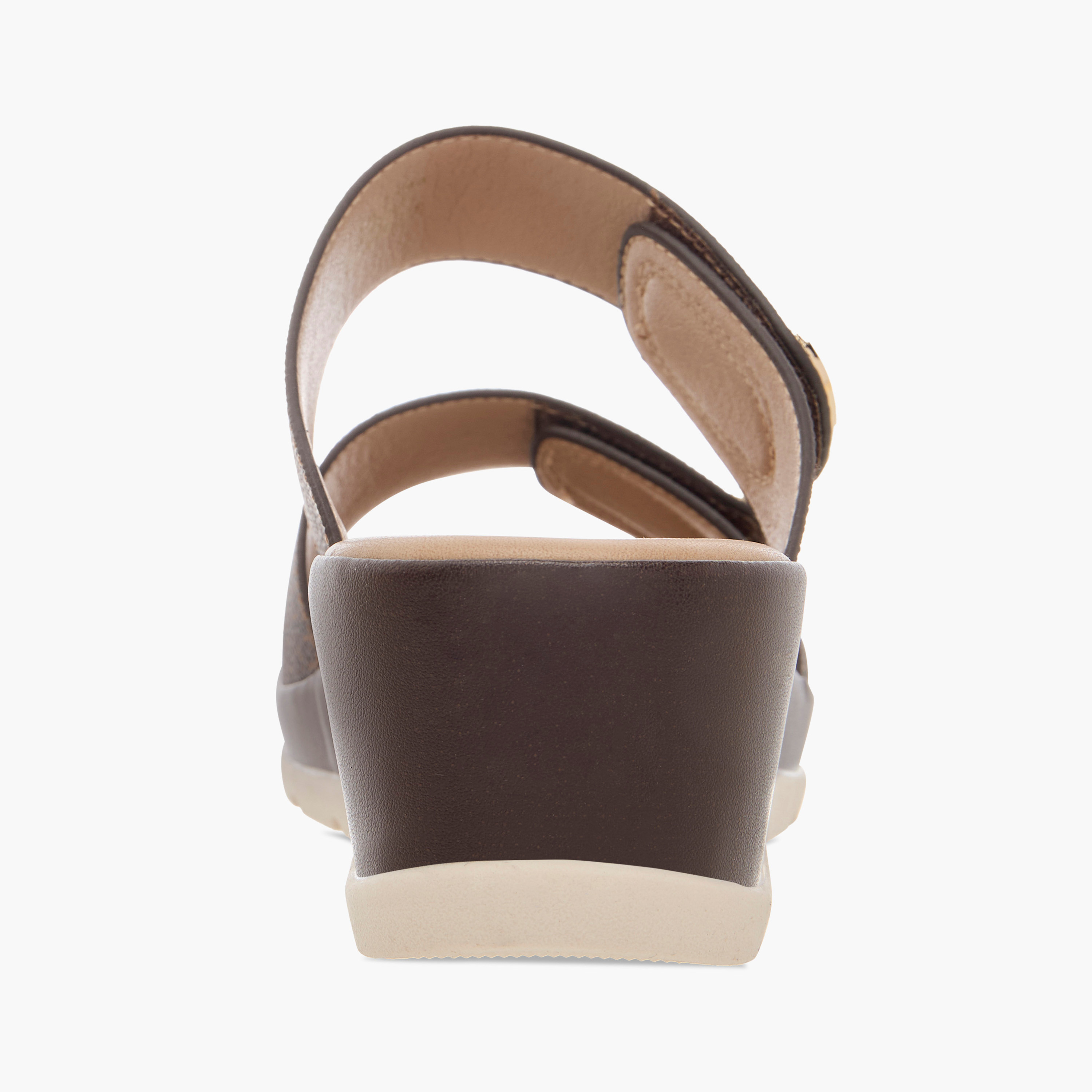 Flora Bella Monogram Print Slip-On Comfort Sandals-women-shoes-sandals-heeled-image-5