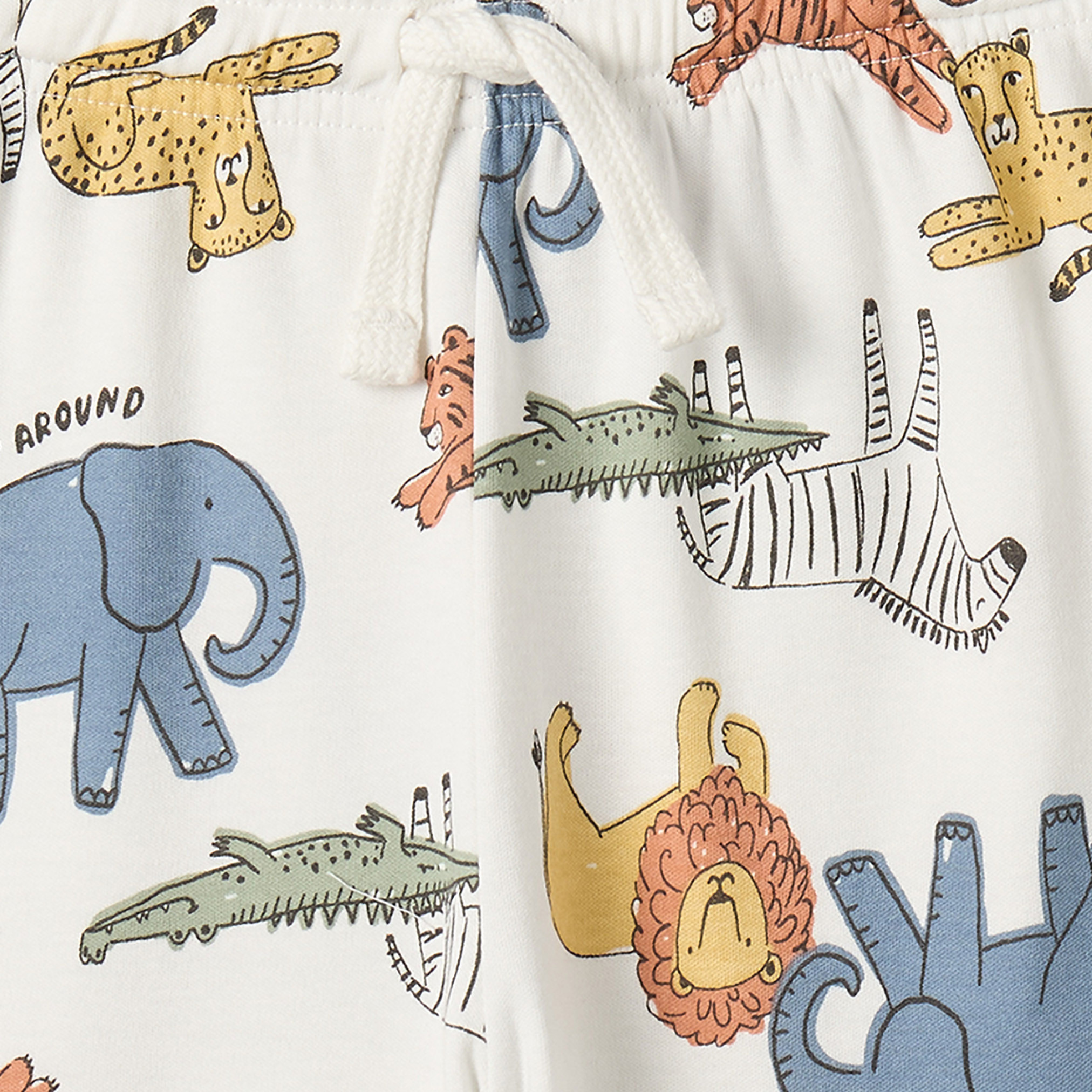 طقم بيجاما قطن بياقة وأكمام طويلة وطبعات سفاري من جونيورز-boys-clothing-nightwear-image-8