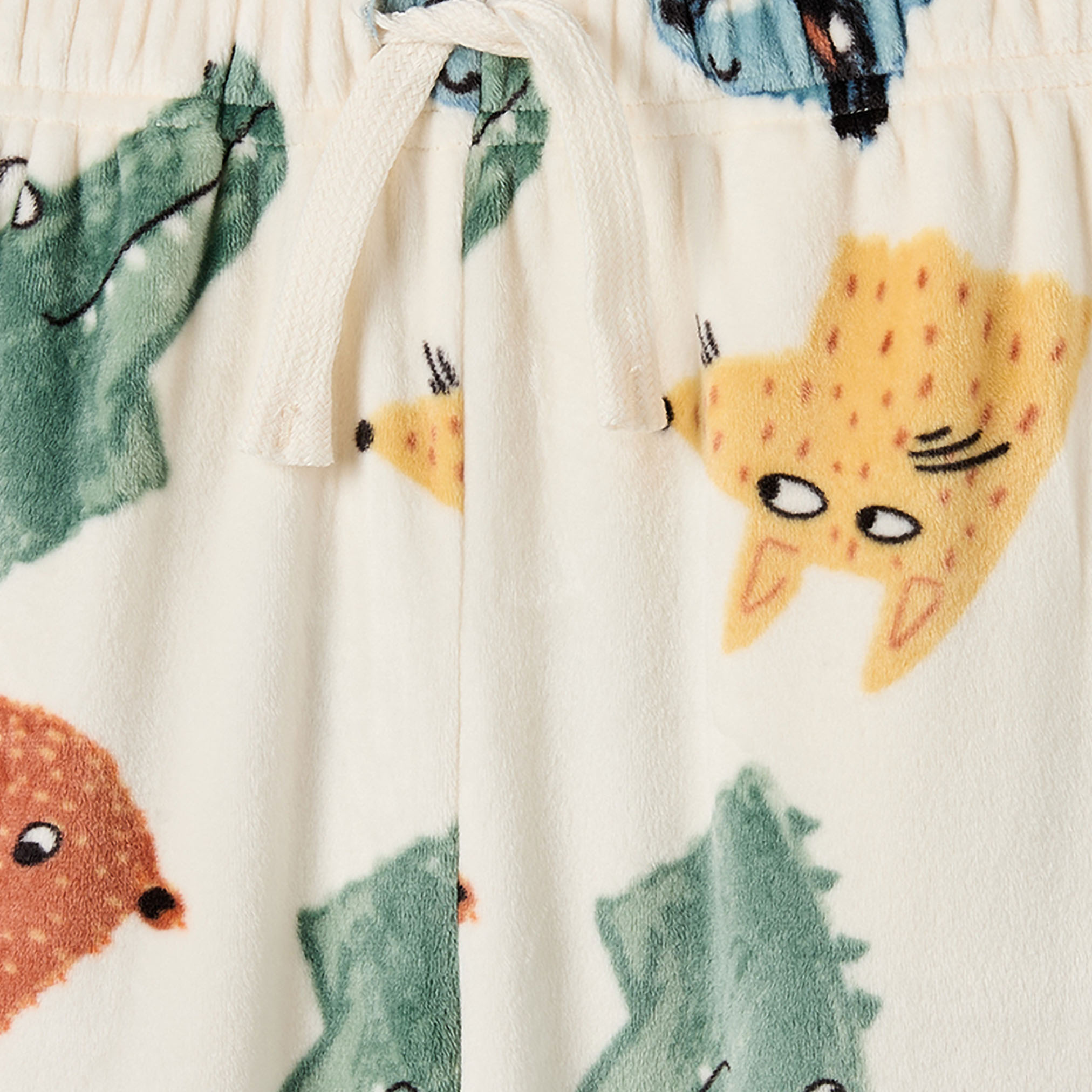 Juniors Cotton Crew Neck Long Sleeves Pyjama Set with Safari Print-boys-clothing-nightwear-image-6