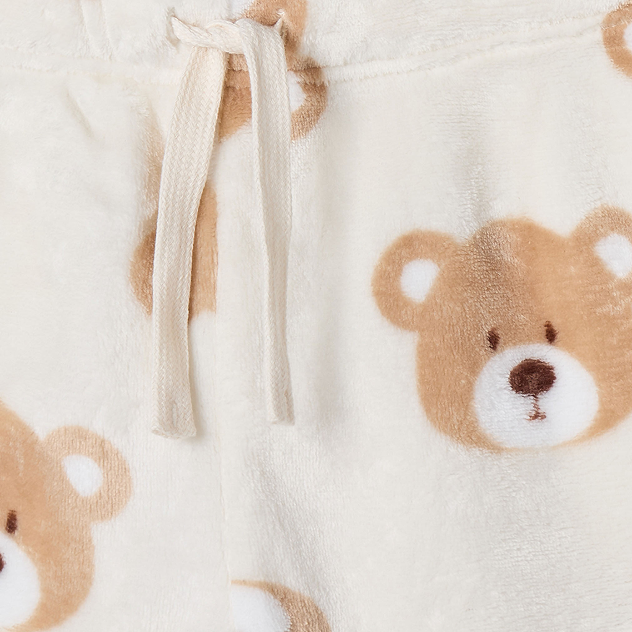 Juniors Crew Neck Long Sleeves Pyjama Set with Bear Print-boys-clothing-nightwear-image-7