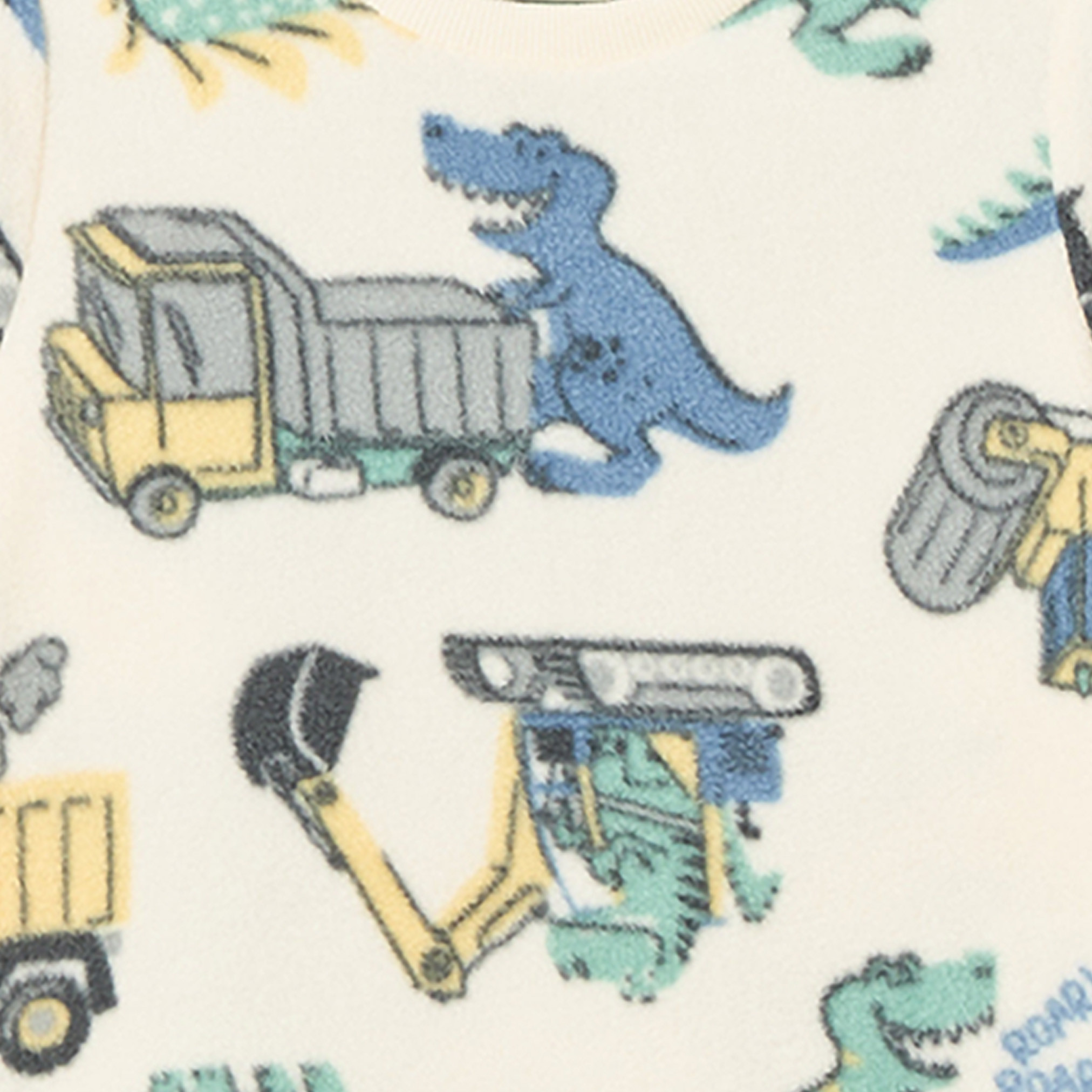 طقم بيجاما بياقة مستديرة وأكمام طويلة بطبعة ديناصورات من جونيورز-boys-clothing-nightwear-image-9