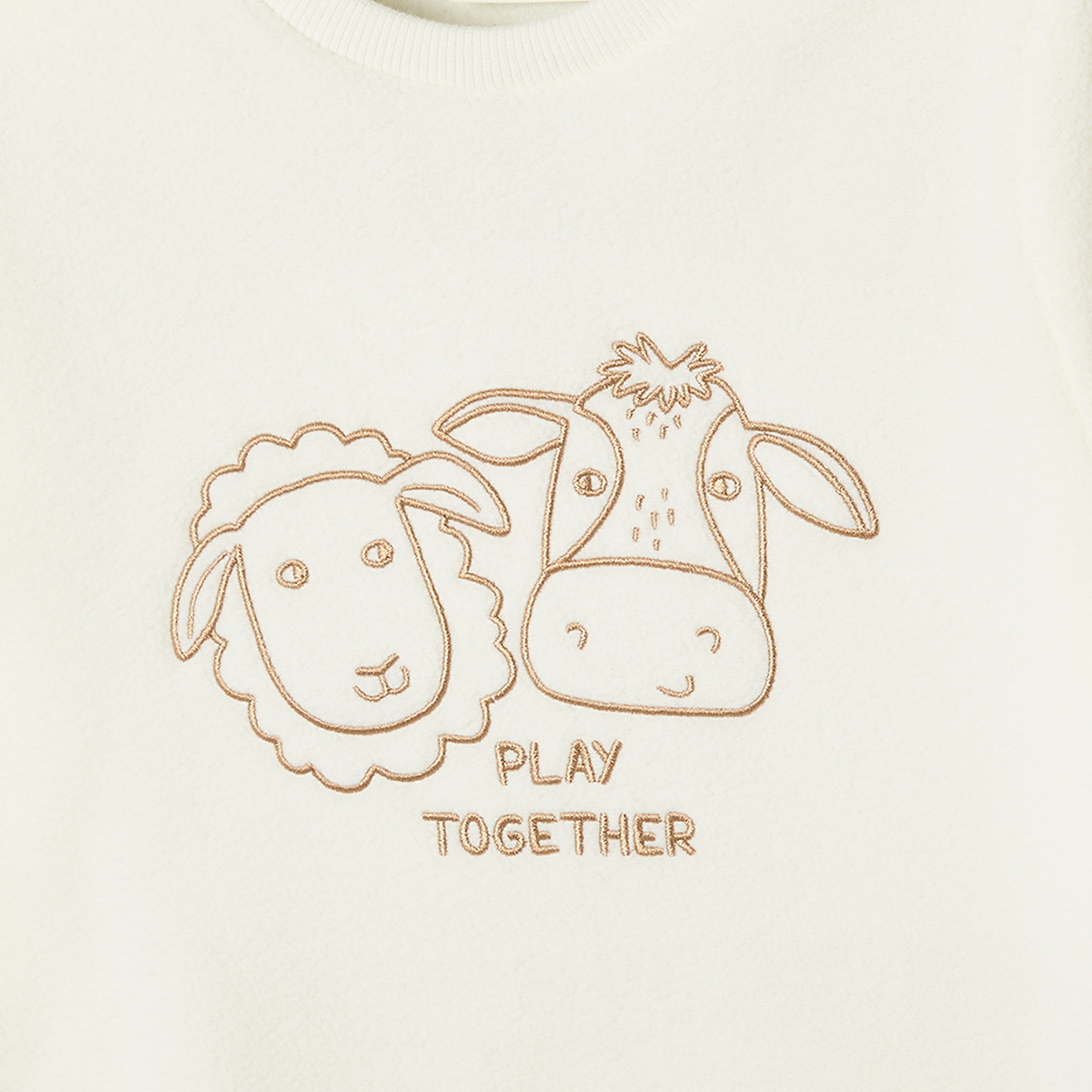 Juniors Crew Neck Long Sleeves Pyjama Set with Farm Animal Print-boys-clothing-nightwear-image-9