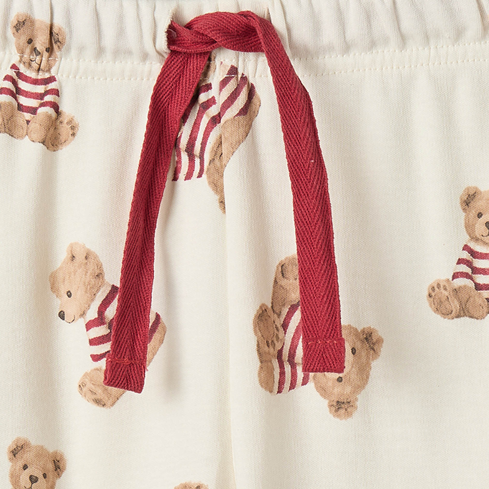 طقم بيجاما قطن بياقة وأكمام طويلة وطبعات دب من جونيورز-boys-clothing-nightwear-image-8