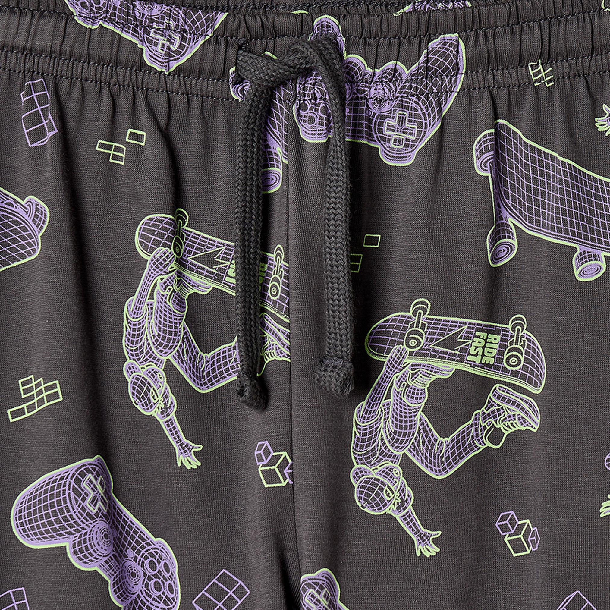 طقم بيجاما قطن بياقة ضيقة وأكمام طويلة وطبعات من جونيورز-boys-clothing-nightwear-image-6