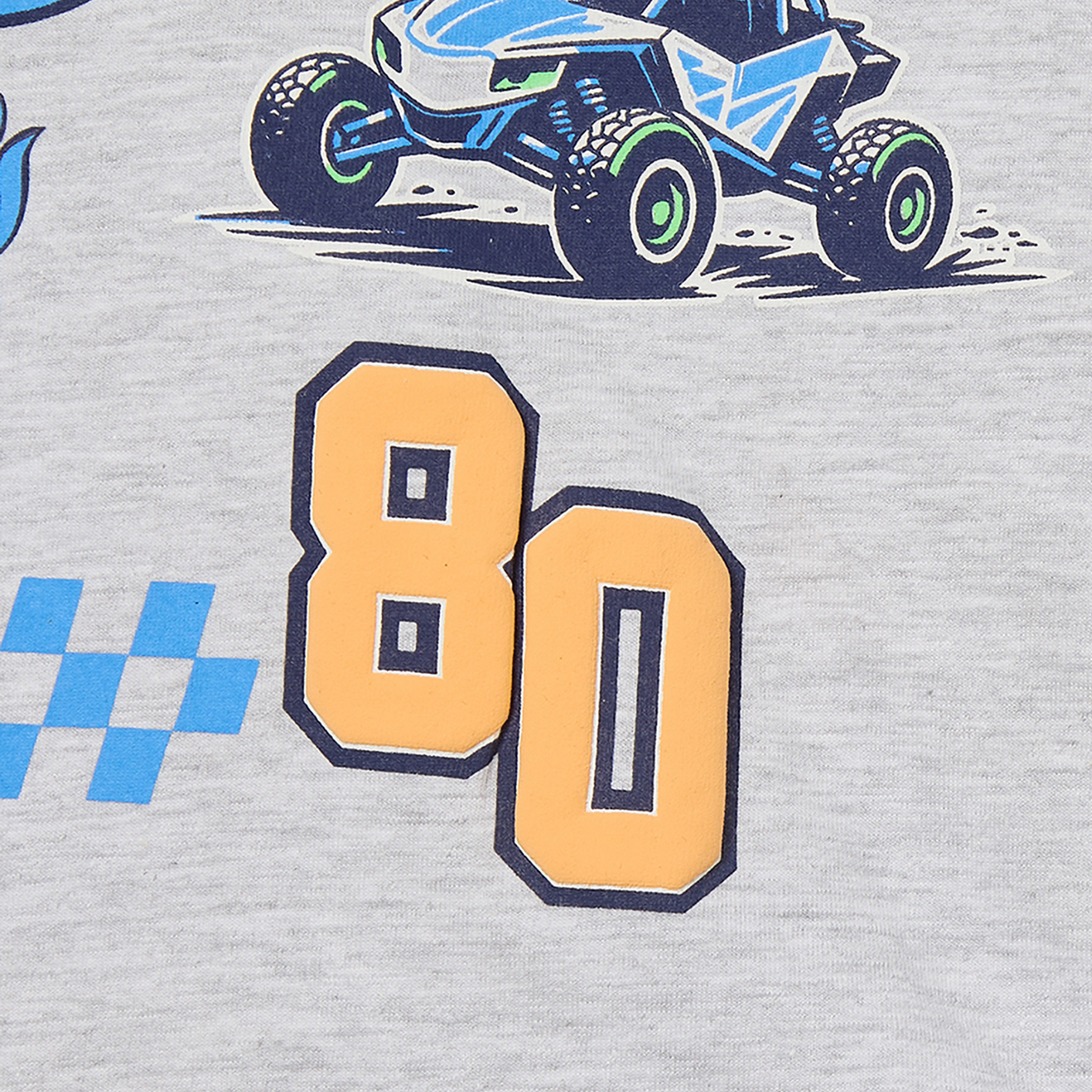 Juniors Cotton Long Sleeves Pyjama Set with Racing Car Print-boys-clothing-nightwear-image-7
