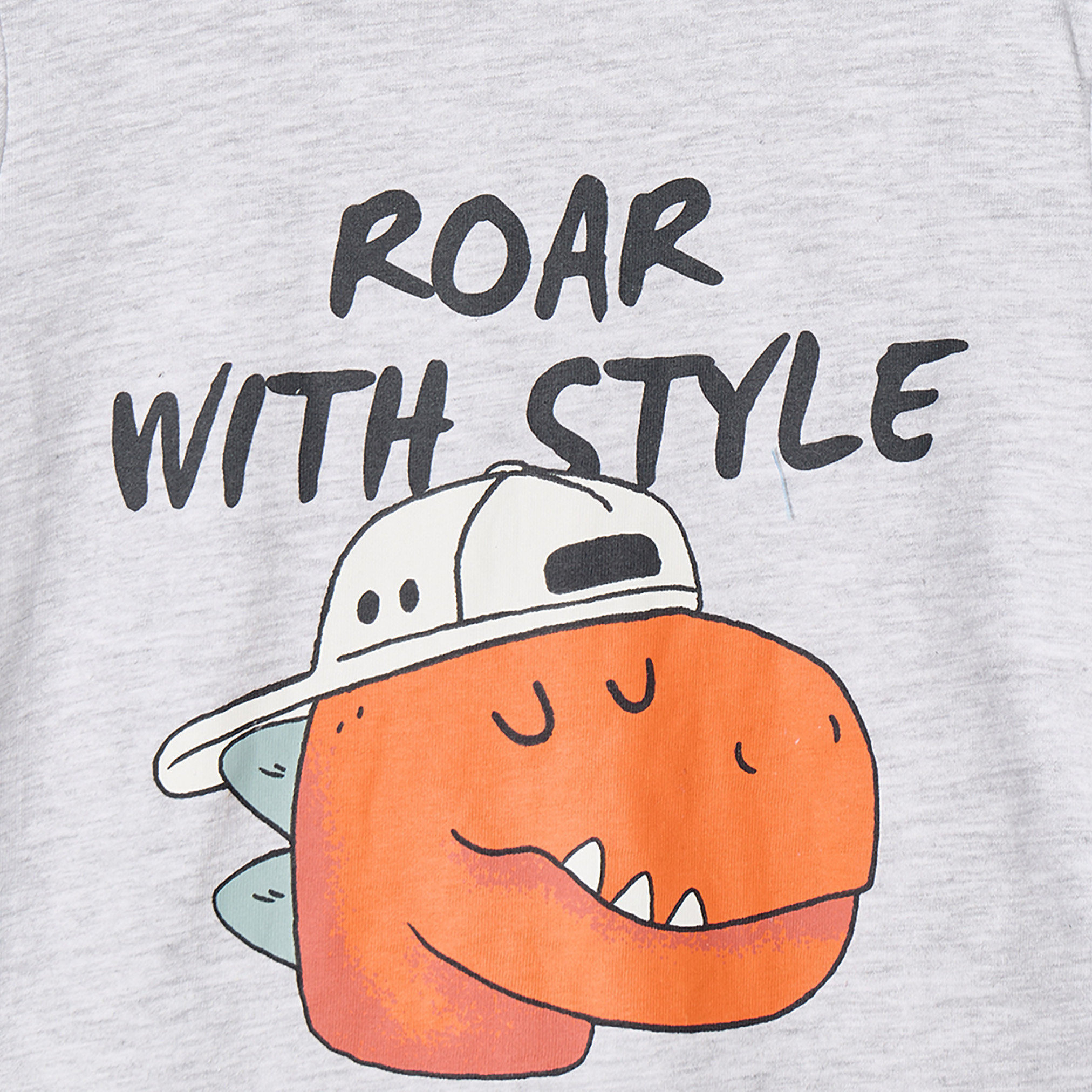 طقم 3 قطع بيجاما قطن بياقة ضيقة وأكمام طويلة بطبعات من جونيورز-baby-boys-clothing-nightwear-pyjamasets-image-2