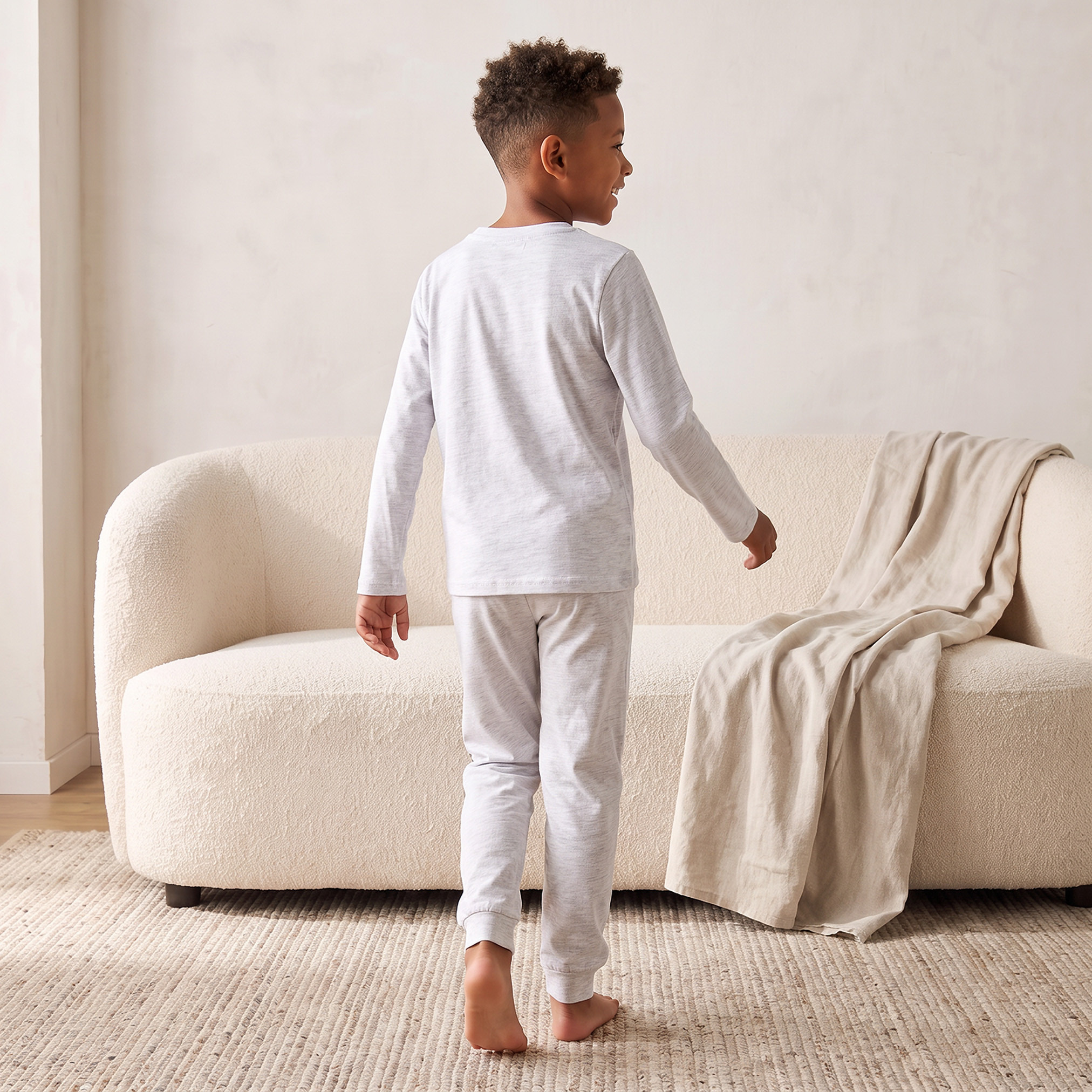 طقم 3 قطع بيجاما قطن بياقة ضيقة وأكمام طويلة بطبعات من جونيورز-baby-boys-clothing-nightwear-pyjamasets-image-7