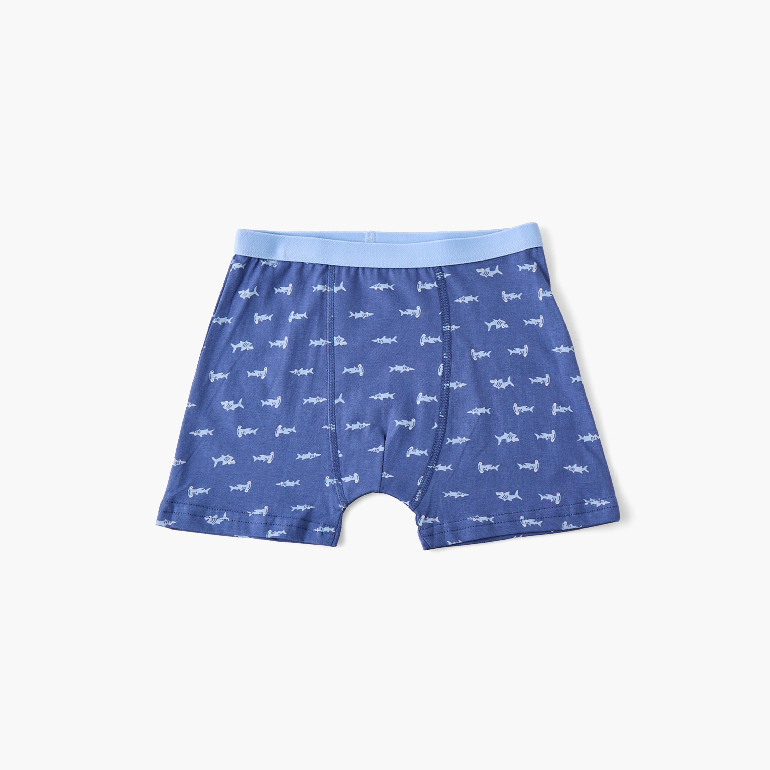Pack of 5 Juniors Boxers with Shark Print-baby-boys-clothing-innerwear-image-3