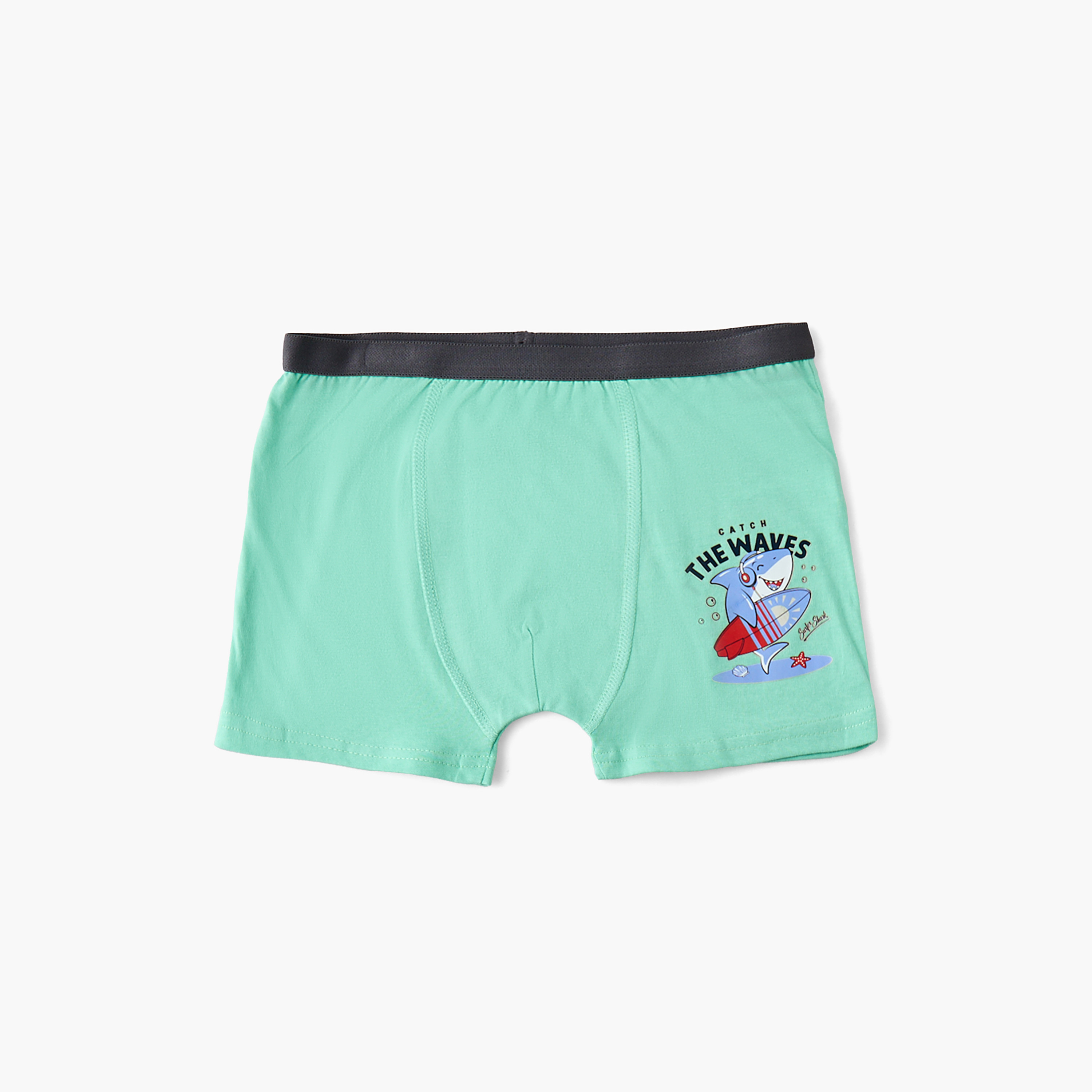Pack of 5 Juniors Boxers with Shark Print-baby-boys-clothing-innerwear-image-6