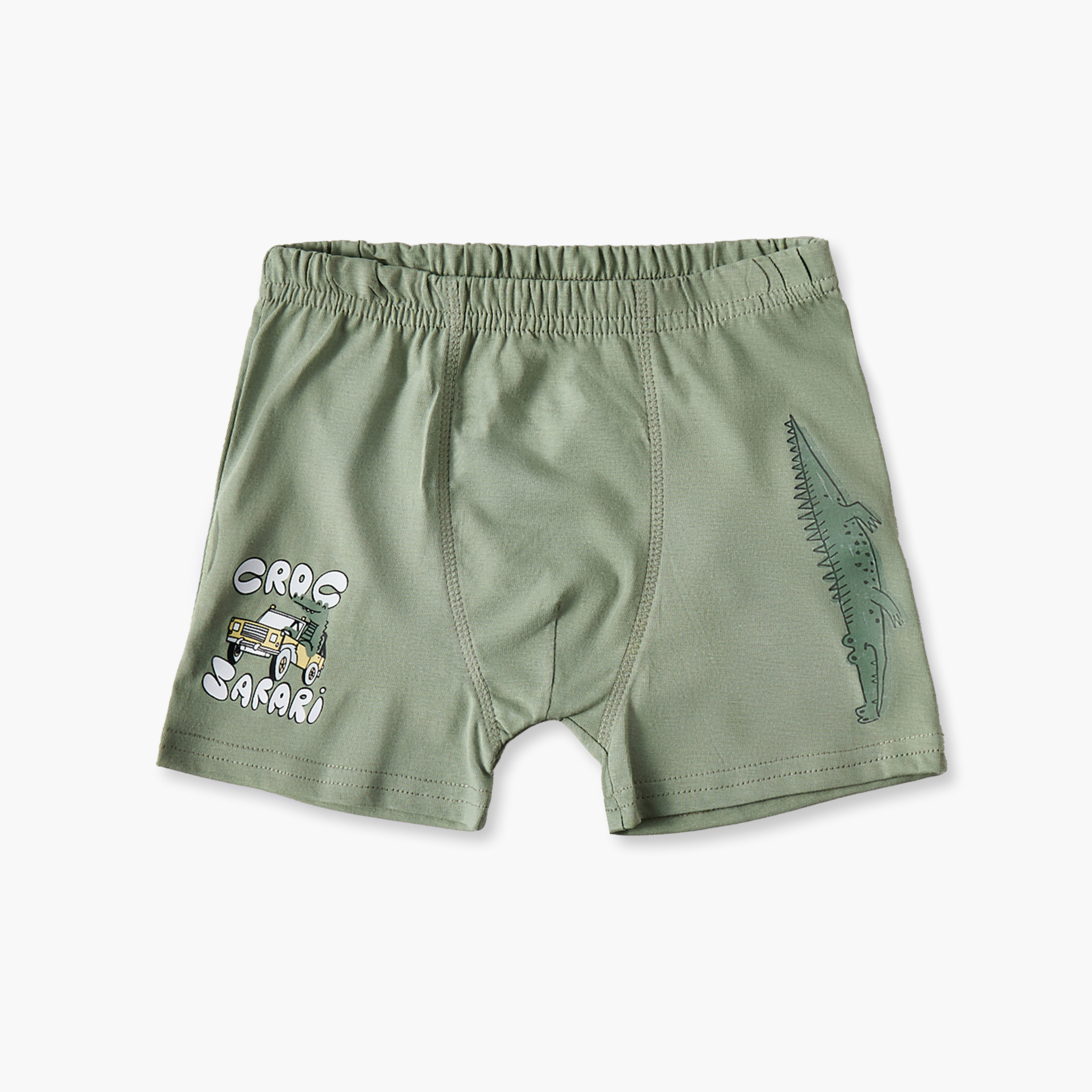Pack of 5 Juniors Cotton Boxers with Safari Print-baby-boys-clothing-innerwear-image-3