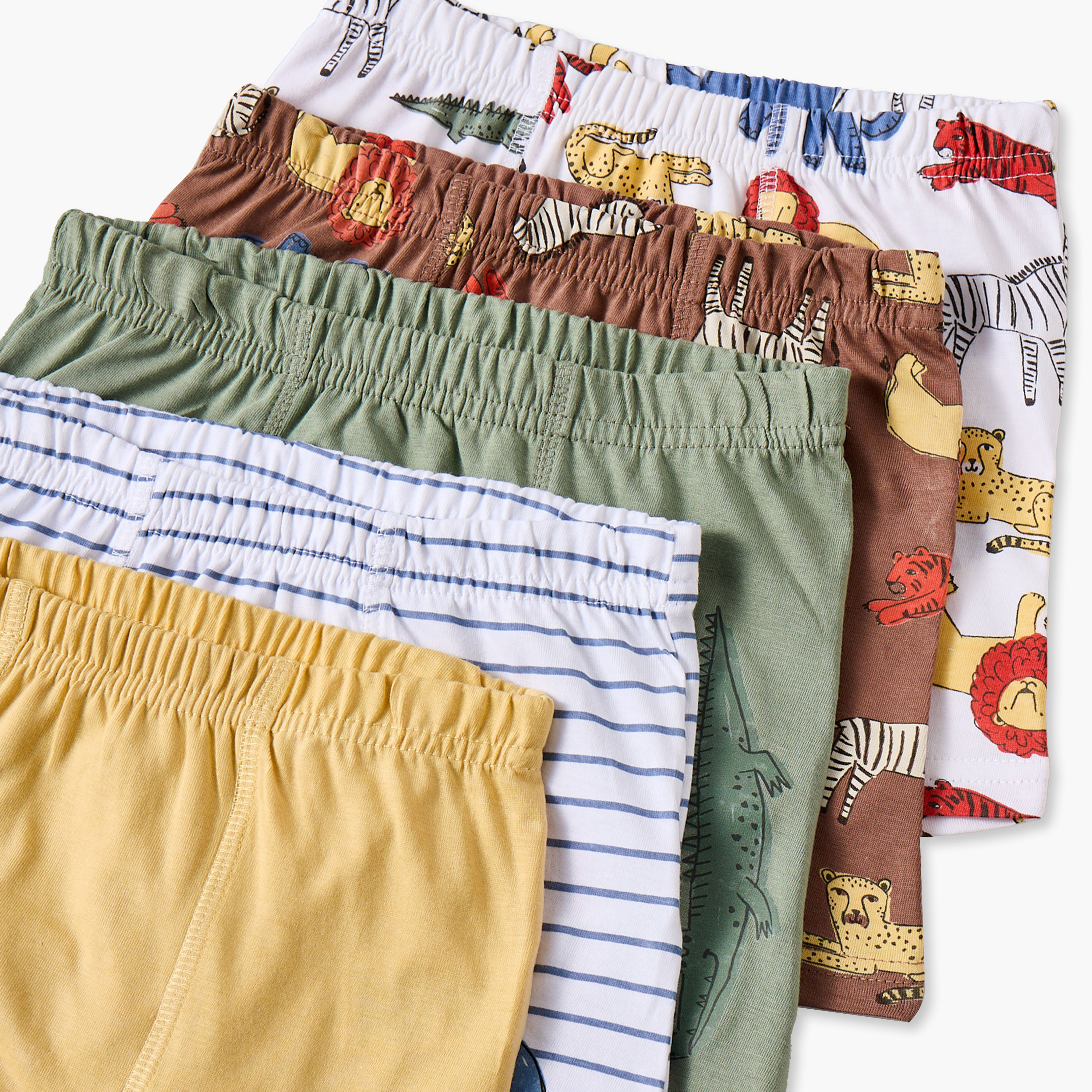 Pack of 5 Juniors Cotton Boxers with Safari Print-baby-boys-clothing-innerwear-image-7
