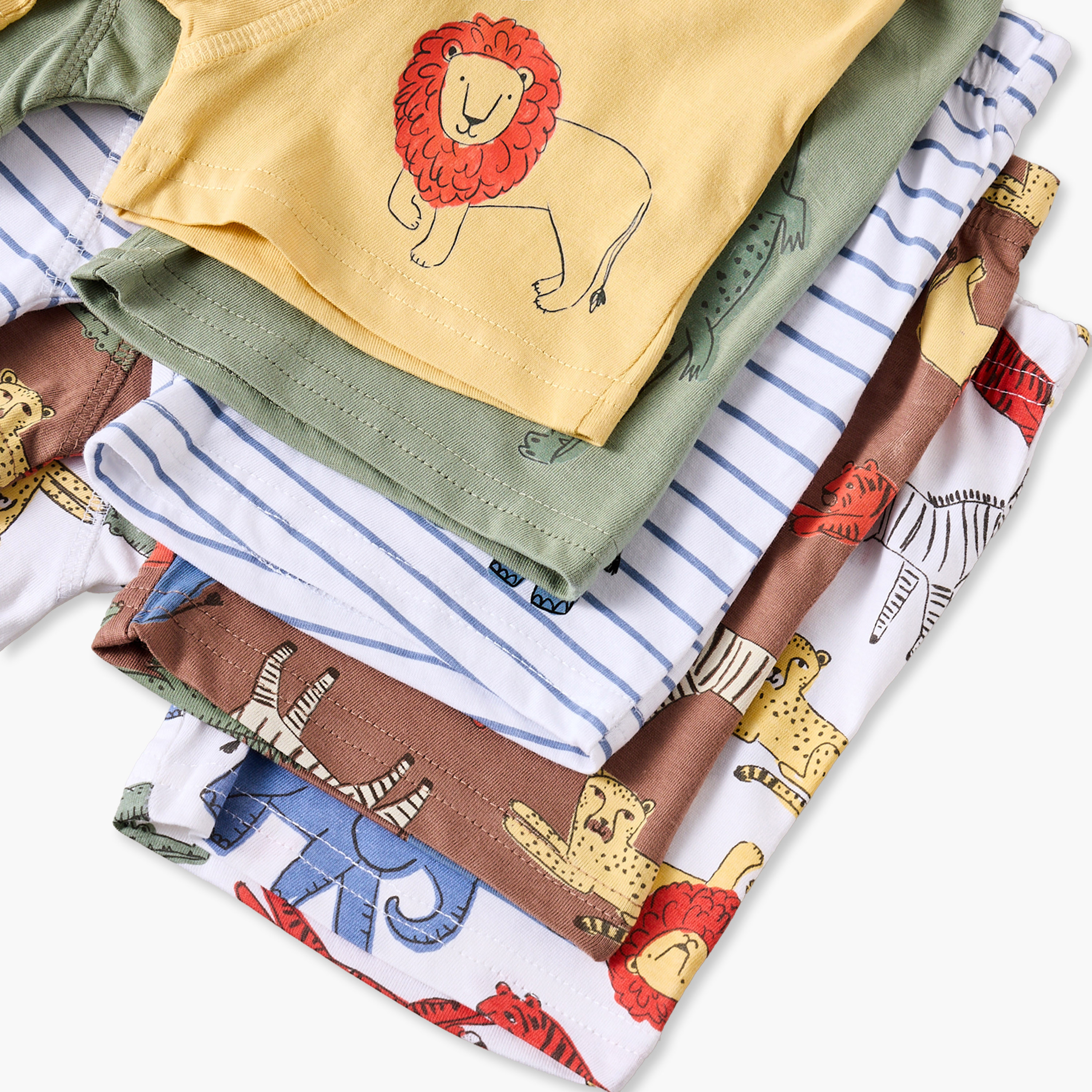 Pack of 5 Juniors Cotton Boxers with Safari Print-baby-boys-clothing-innerwear-image-8