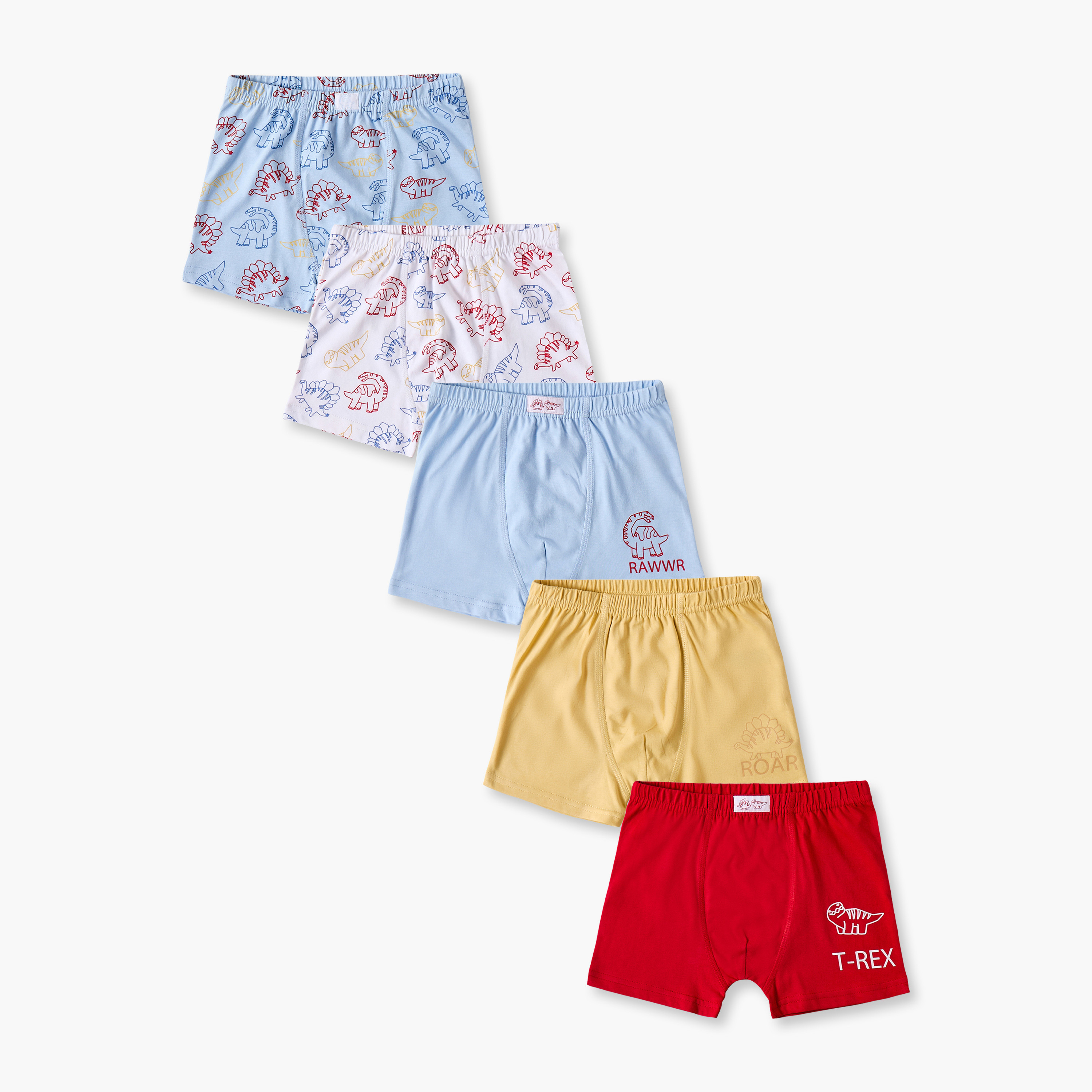 سراويل بوكسر قطن بطبعات ديناصورات من جونيورز - طقم 5 قطع-baby-boys-clothing-innerwear-image-1