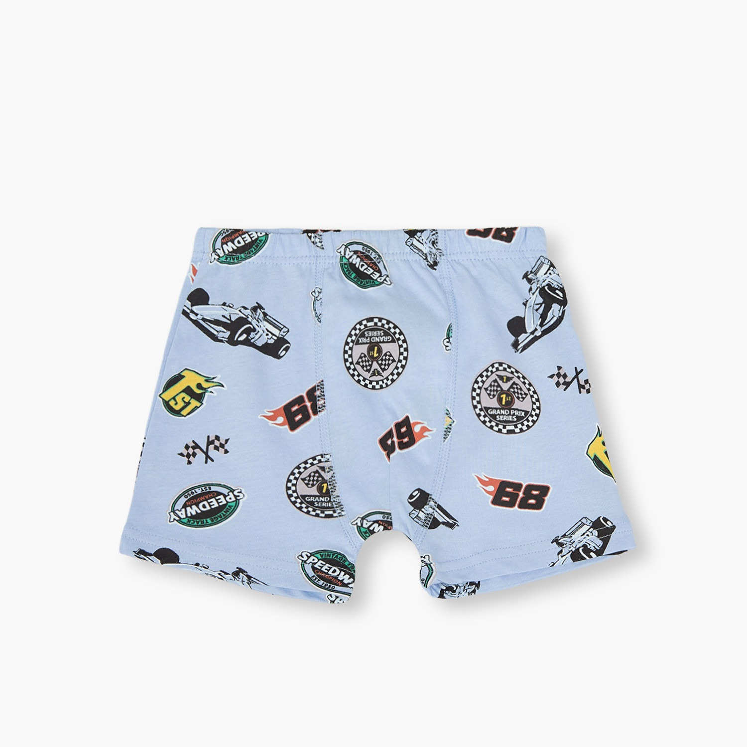 Pack of 5 Juniors Cotton Boxer Briefs with Racing Car Print-baby-boys-clothing-innerwear-image-2