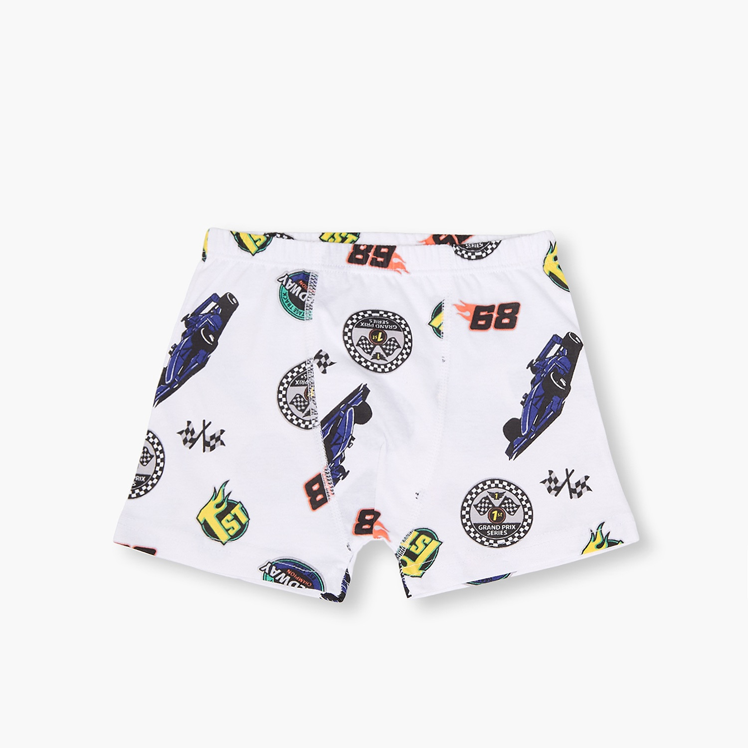 Pack of 5 Juniors Cotton Boxer Briefs with Racing Car Print-baby-boys-clothing-innerwear-image-5