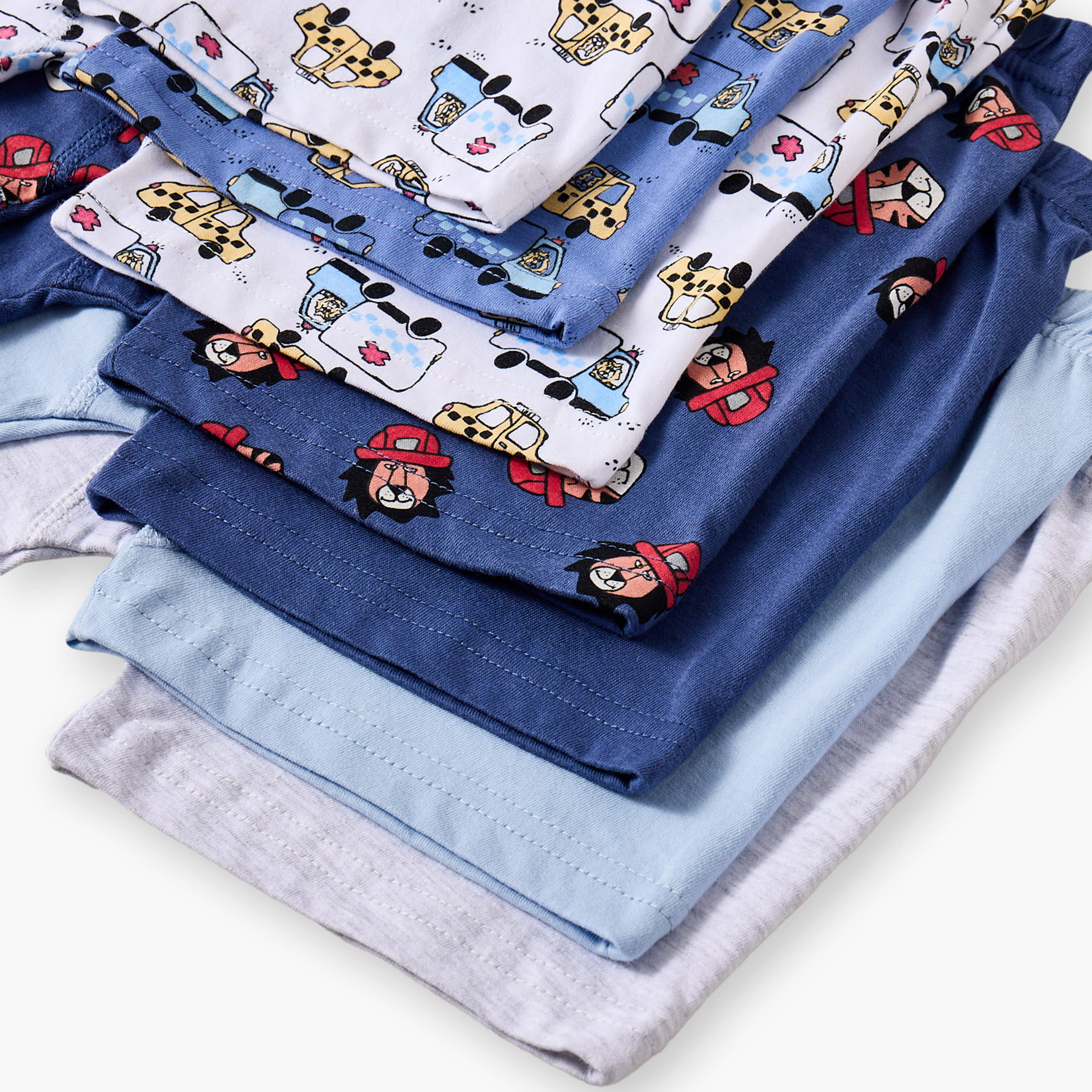 سراويل بوكس قطن بطبعات من جونيورز - طقم من 7 قطع-baby-boys-clothing-innerwear-image-10
