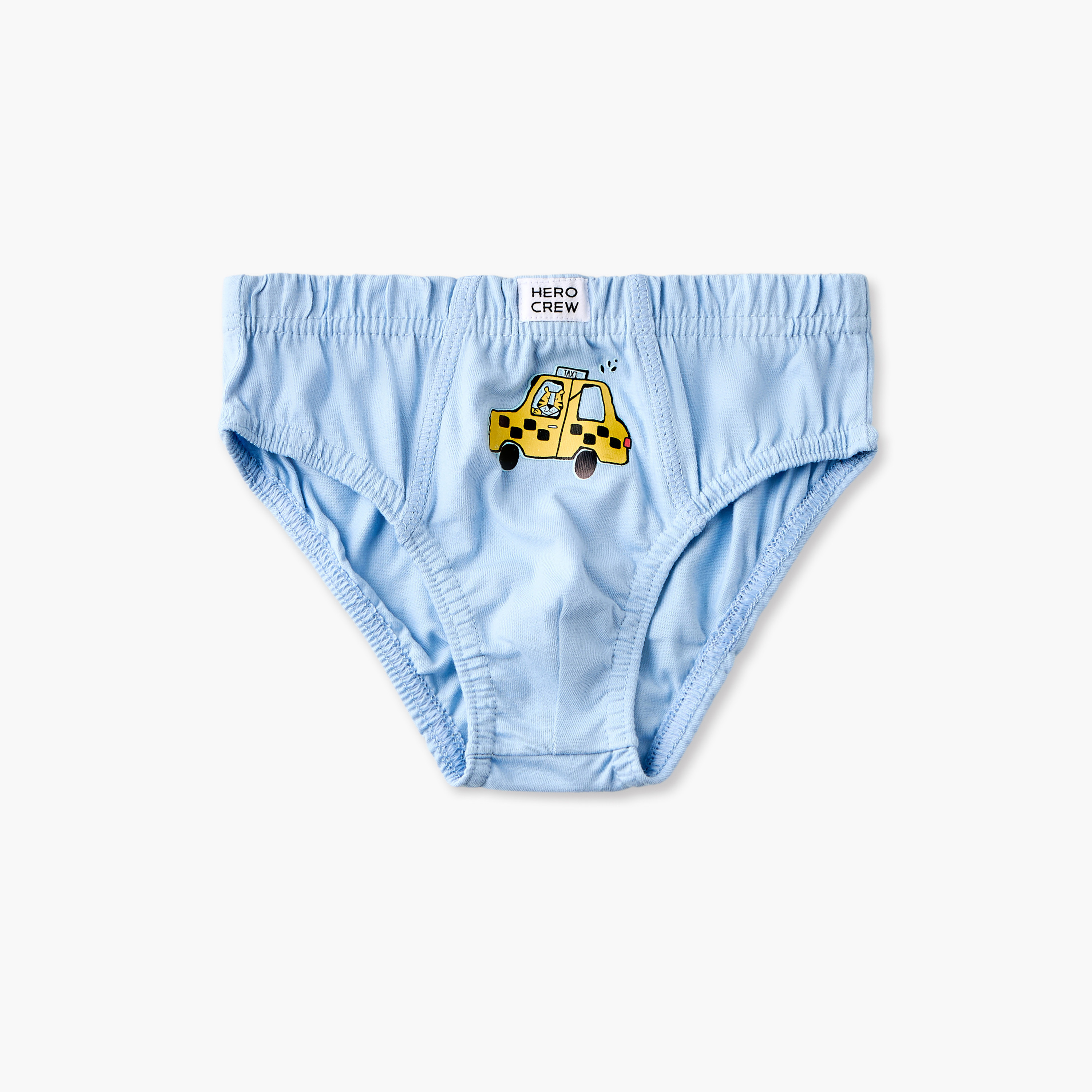 Pack of 5 Juniors Cotton Briefs with Vehicle Print-baby-boys-clothing-innerwear-image-3
