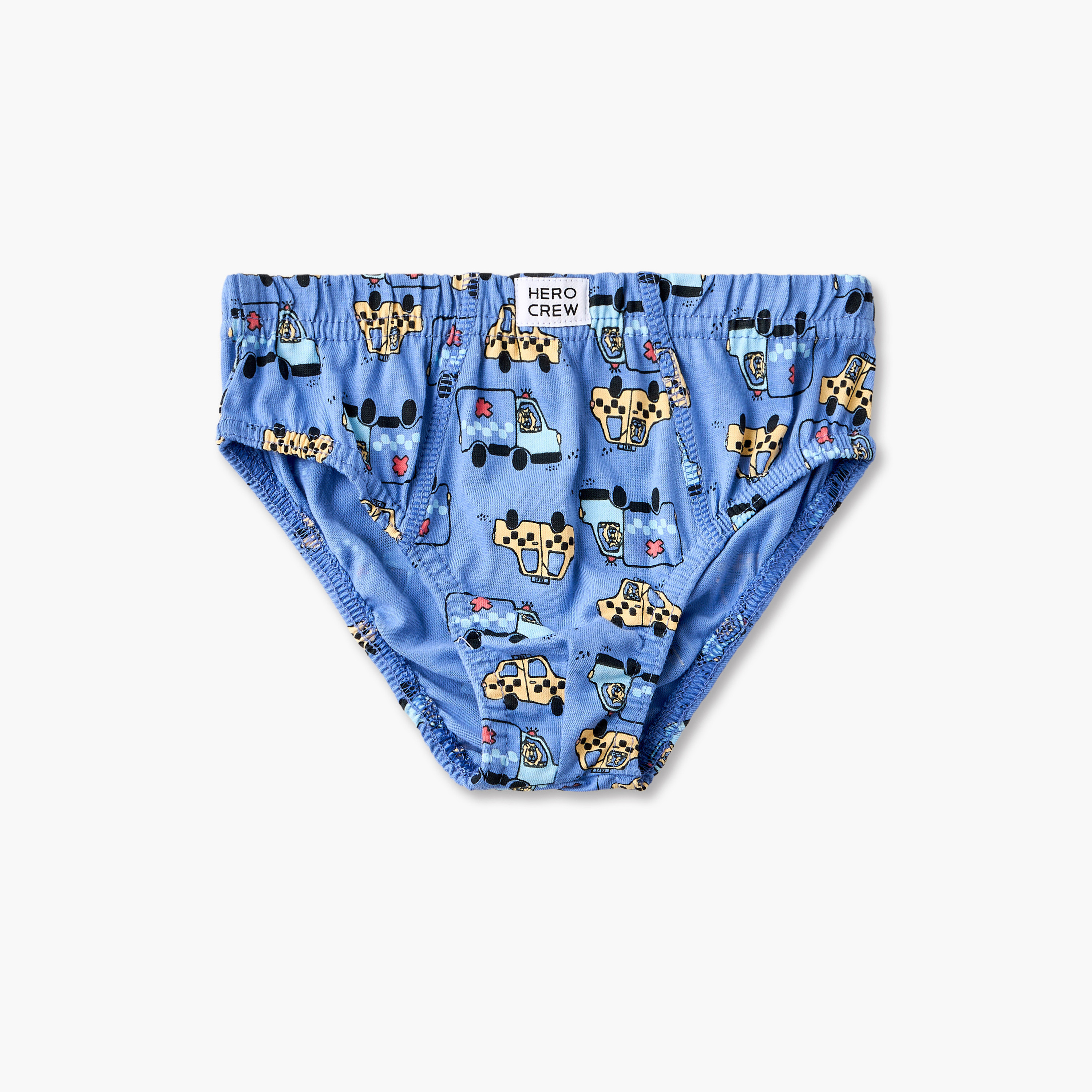 Pack of 5 Juniors Cotton Briefs with Vehicle Print-baby-boys-clothing-innerwear-image-4