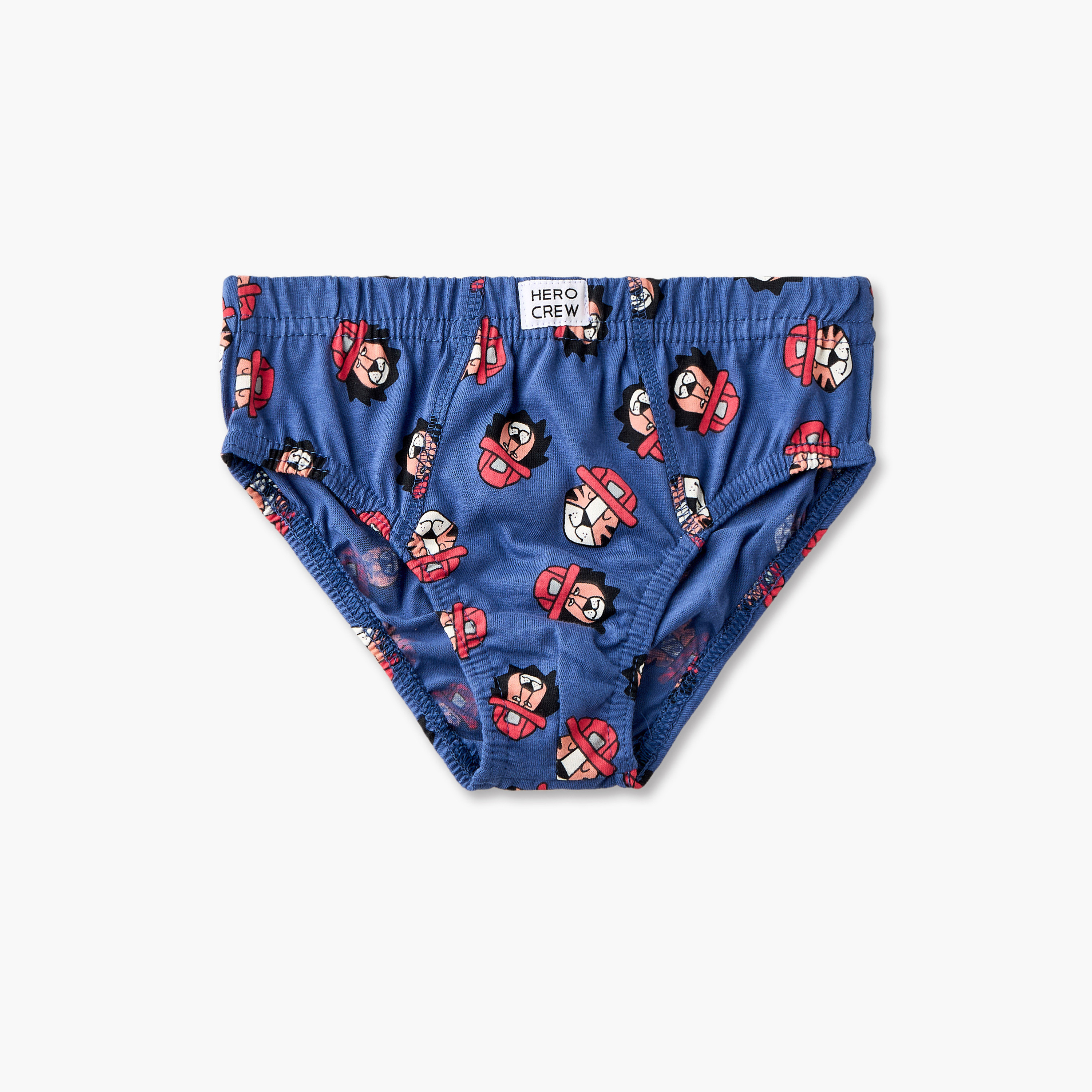 Pack of 5 Juniors Cotton Briefs with Vehicle Print-baby-boys-clothing-innerwear-image-5