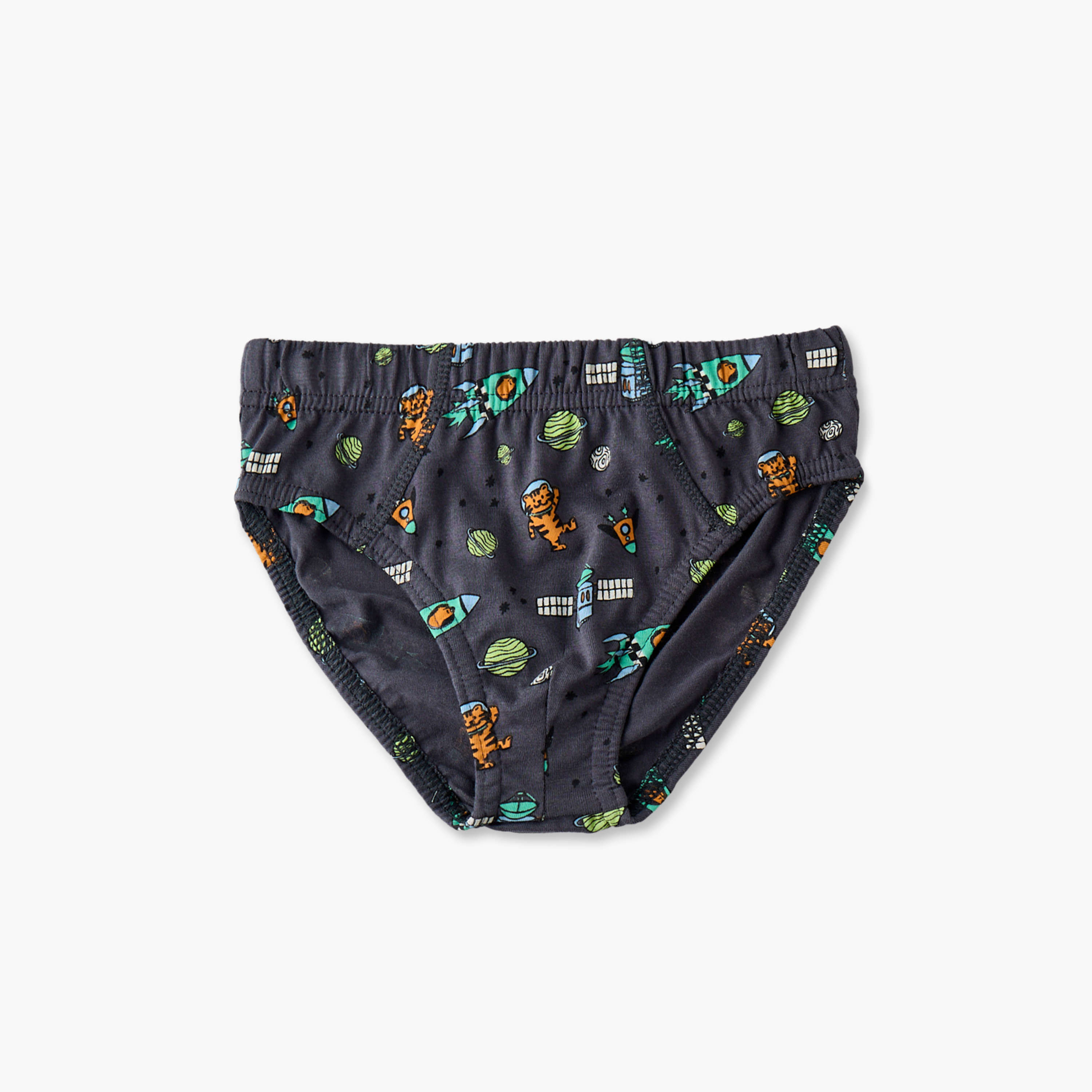 Pack of 5 Juniors Cotton Briefs with Space Print-baby-boys-clothing-innerwear-image-2