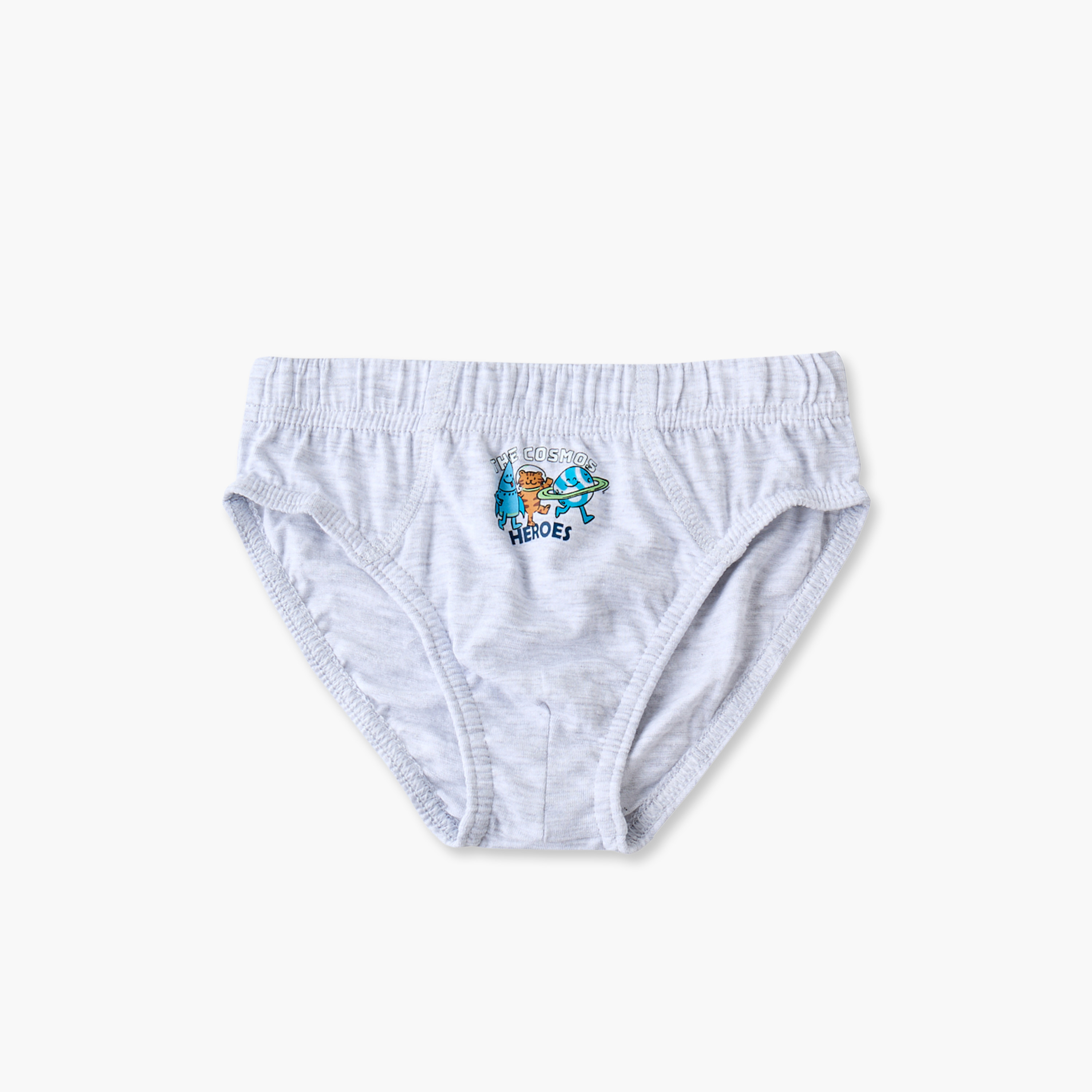 Pack of 5 Juniors Cotton Briefs with Space Print-baby-boys-clothing-innerwear-image-4