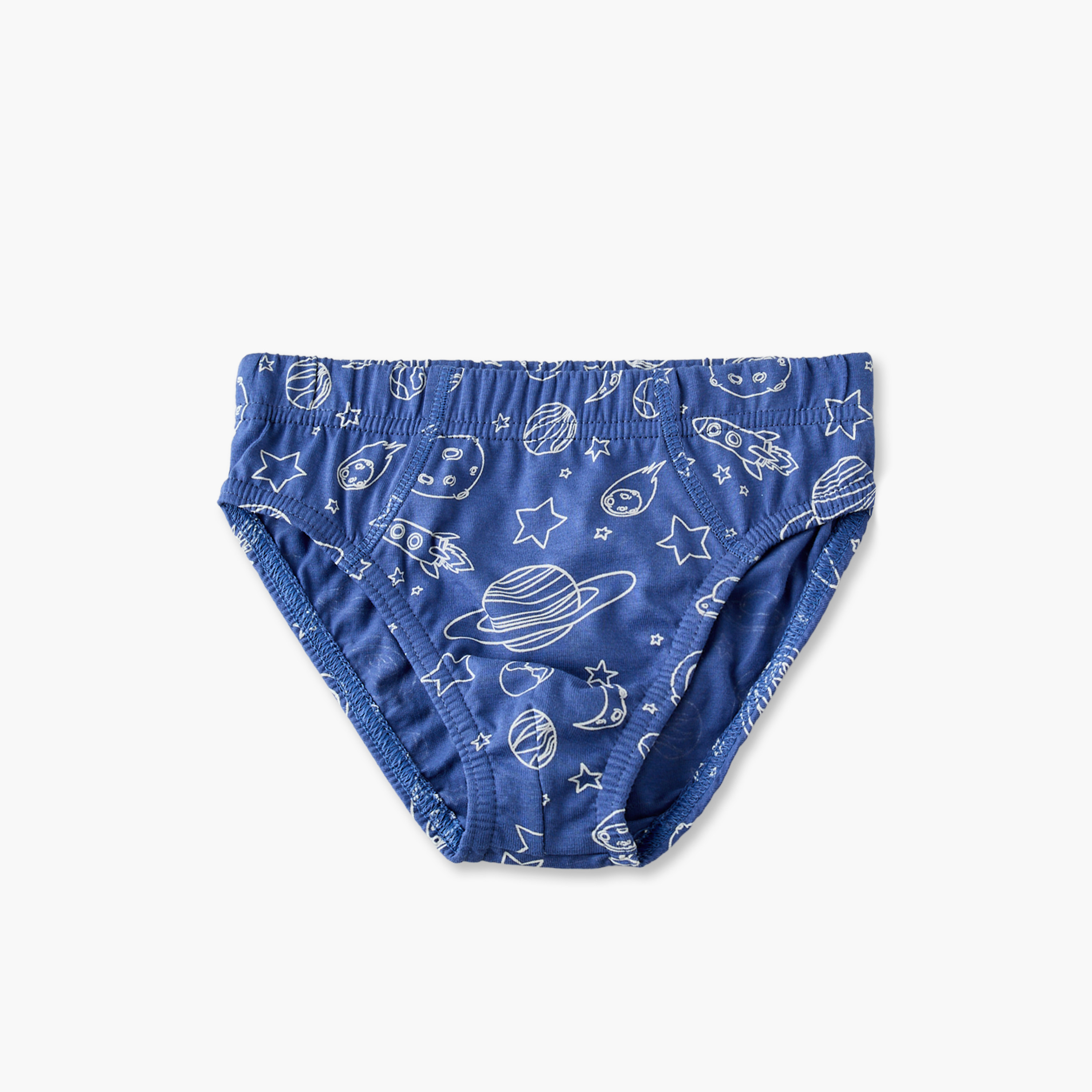 Pack of 5 Juniors Cotton Briefs with Space Print-baby-boys-clothing-innerwear-image-8