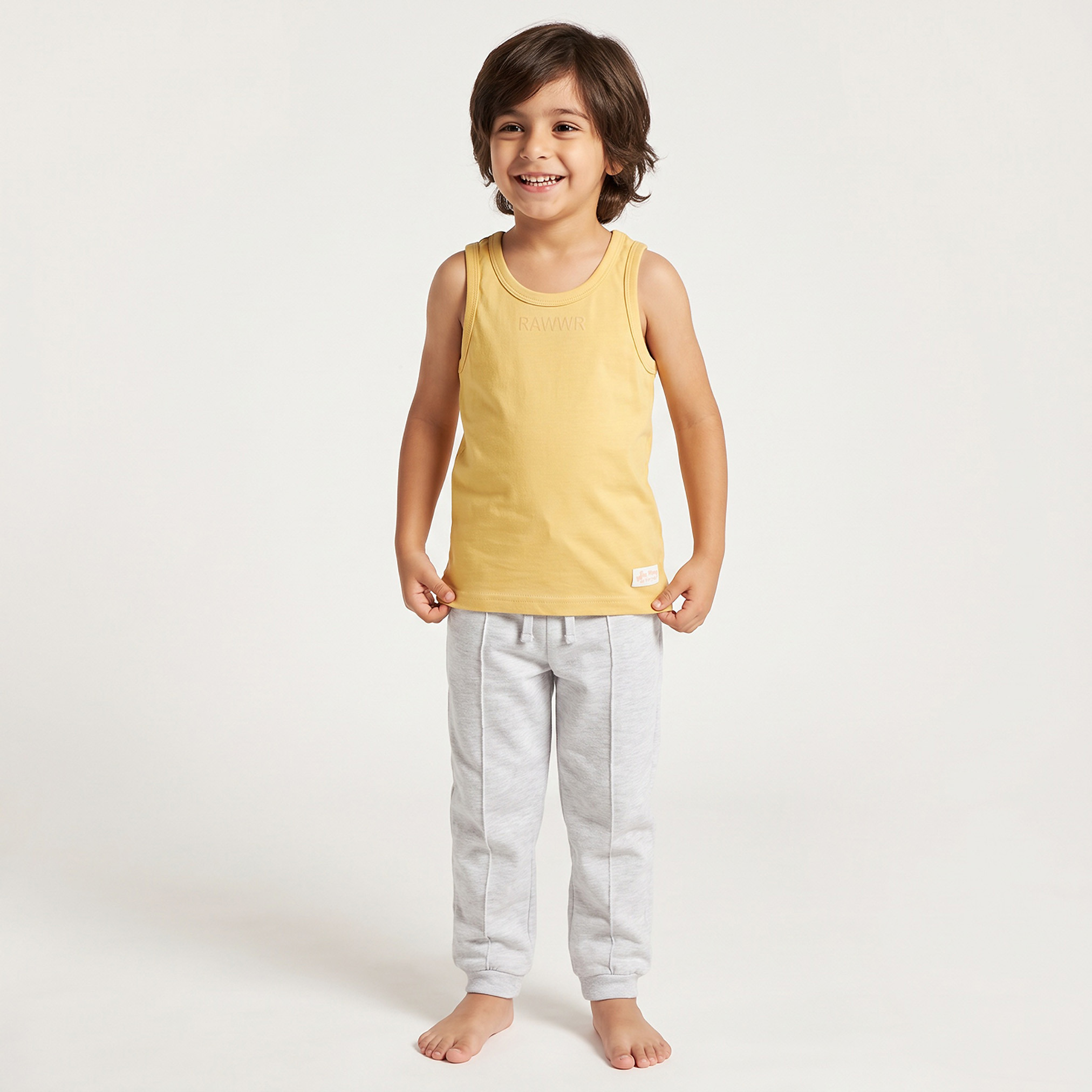 طقم فيست قطن بياقة مستديرة بطبعات ديناصورات من جونيورز - عبوة من 3 قطع-baby-boys-clothing-innerwear-image-6