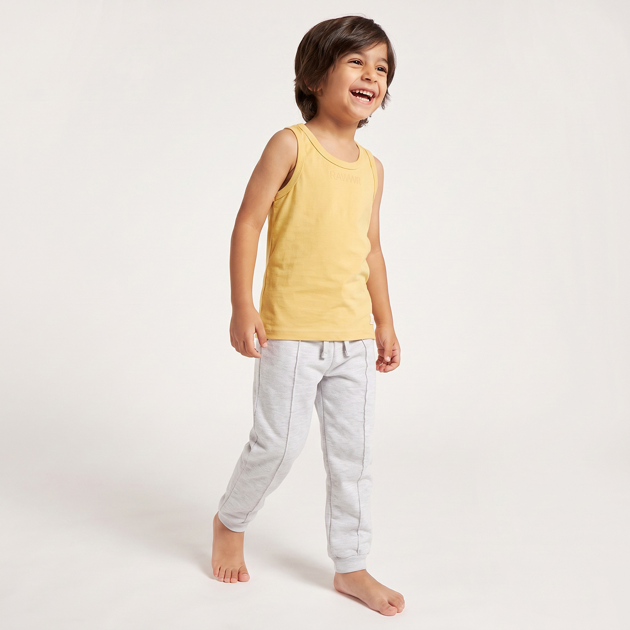 طقم فيست قطن بياقة مستديرة بطبعات ديناصورات من جونيورز - عبوة من 3 قطع-baby-boys-clothing-innerwear-image-8