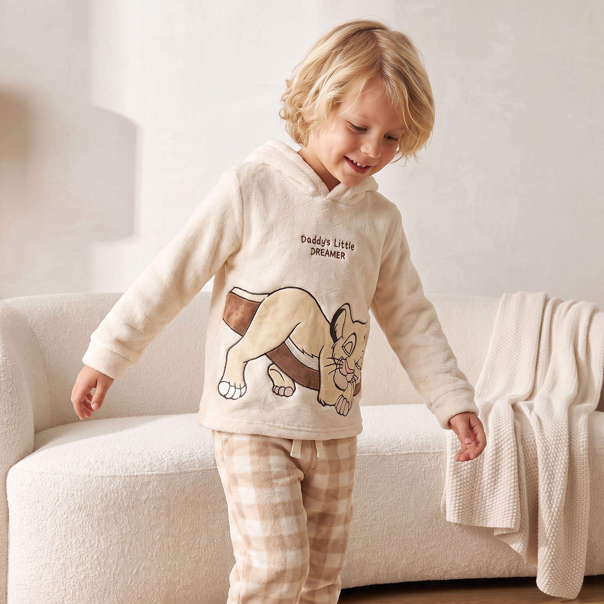 Disney Hooded Long Sleeves Pyjama Set with Simba Print-boys-clothing-nightwear-image-2