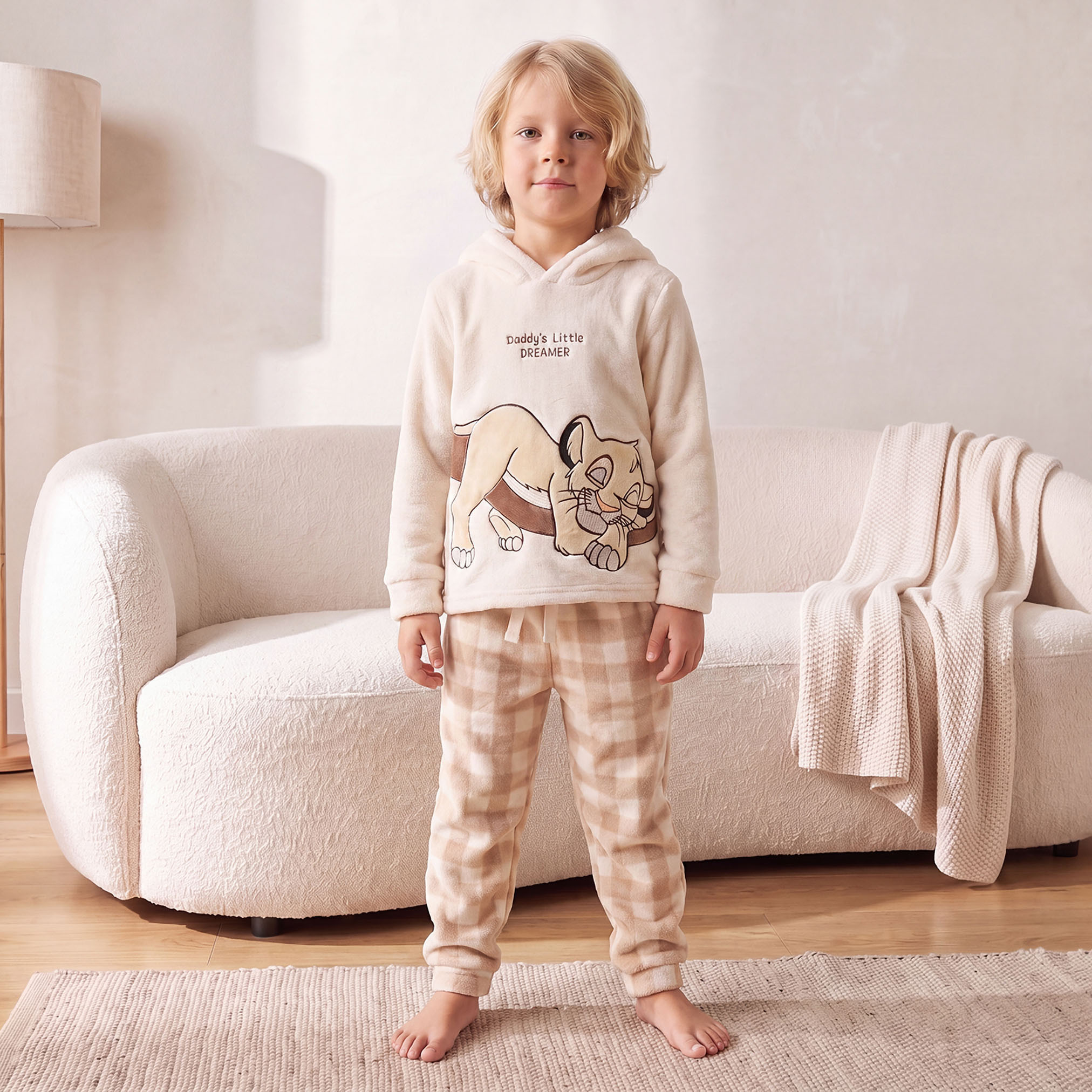 Disney Hooded Long Sleeves Pyjama Set with Simba Print-boys-clothing-nightwear-image-5