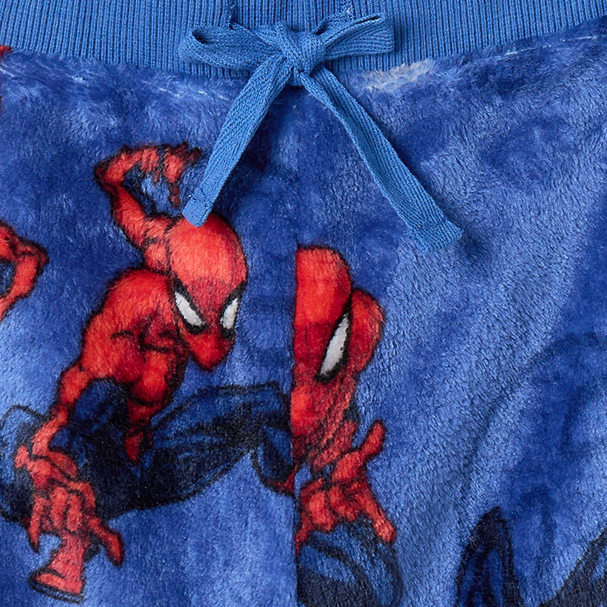 طقم بيجاما قطني بياقة بغطاء رأس وأكمام طويلة بطبعة سبايدر مان من جونيورز-boys-clothing-nightwear-image-7