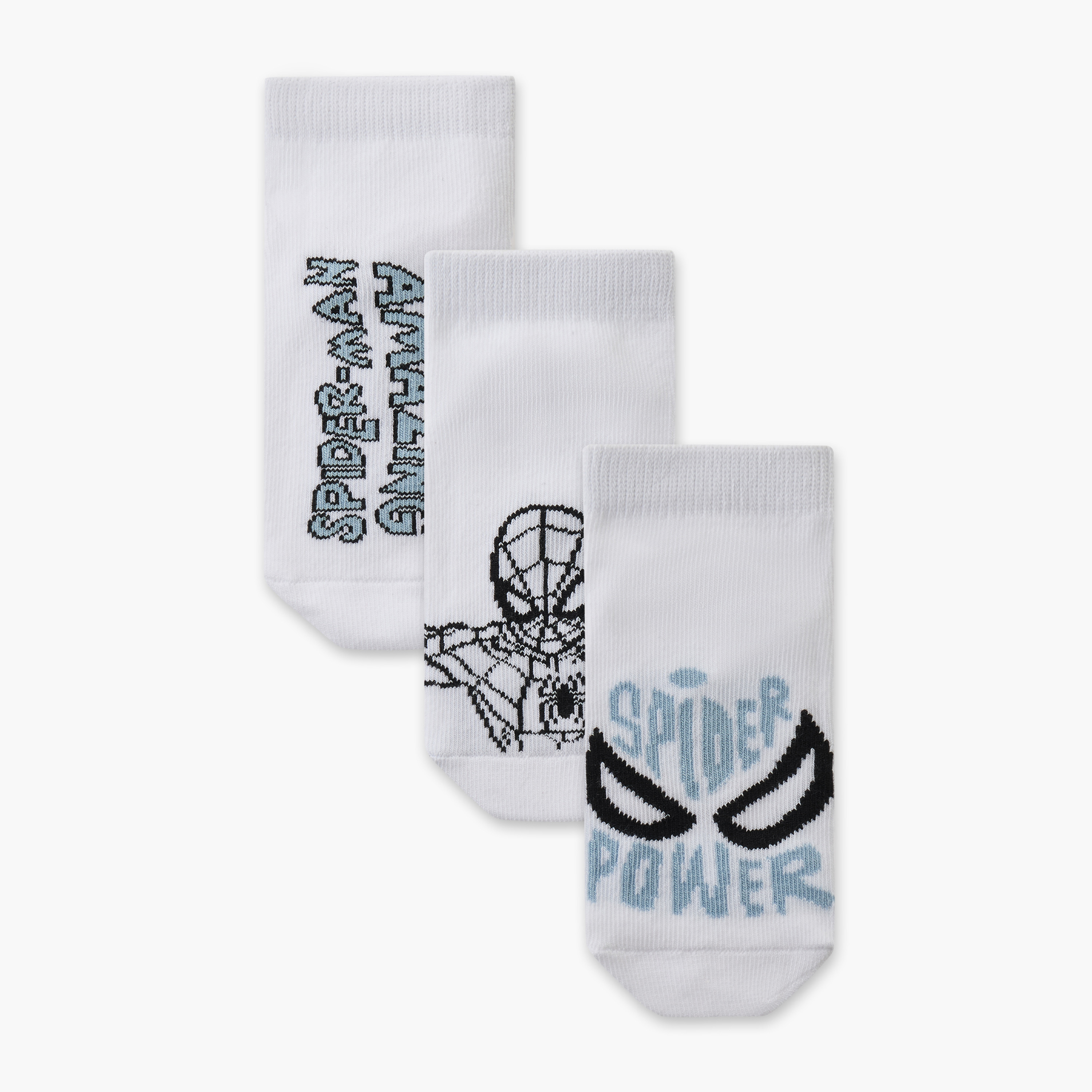 Pack of 3 Boys Socks with Spider-Man Print-boys-accessories-socks-image-1