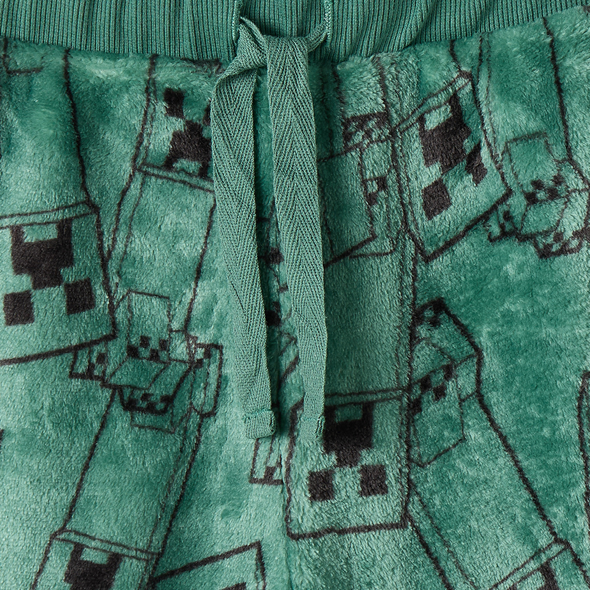 Minecraft Hooded Long Sleeves Pyjama Set with Print-boys-clothing-nightwear-image-7