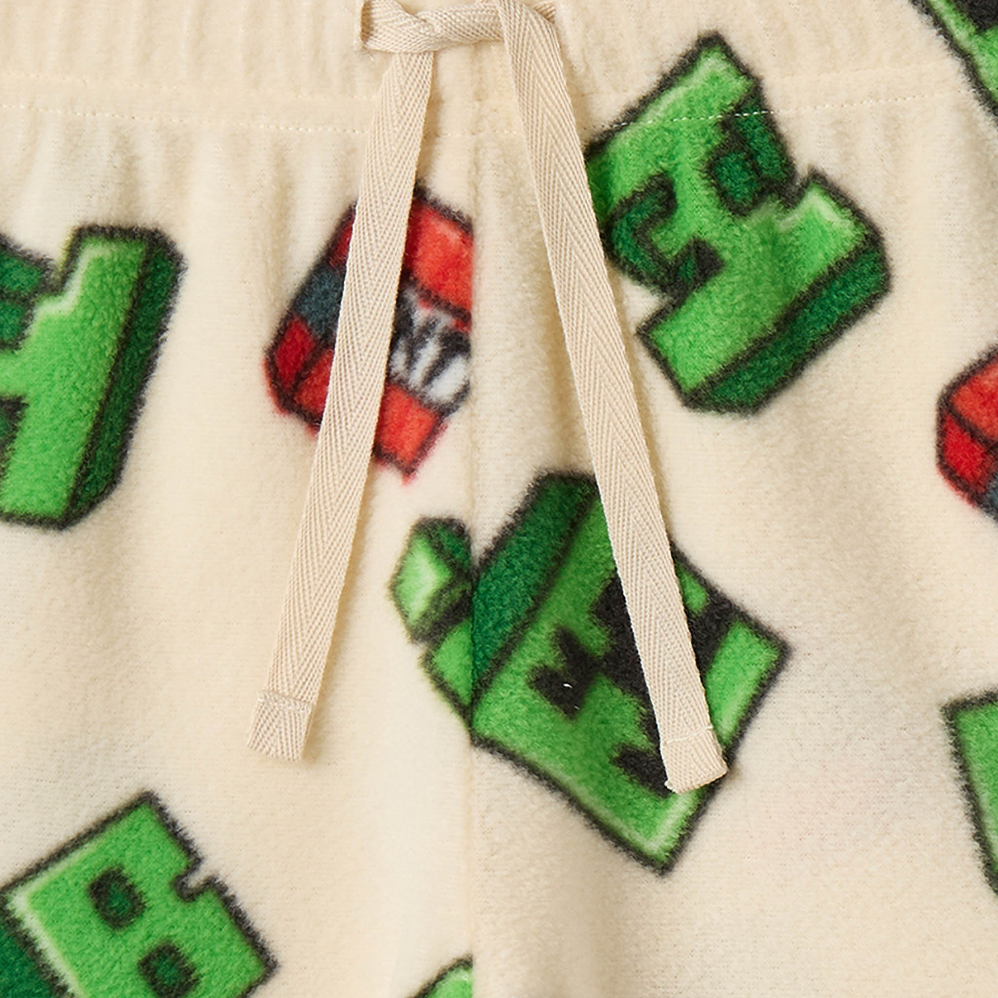 طقم بيجاما قطن بياقة ضيقة وأكمام طويلة وطبعات من ماينكرافت-boys-clothing-nightwear-image-7