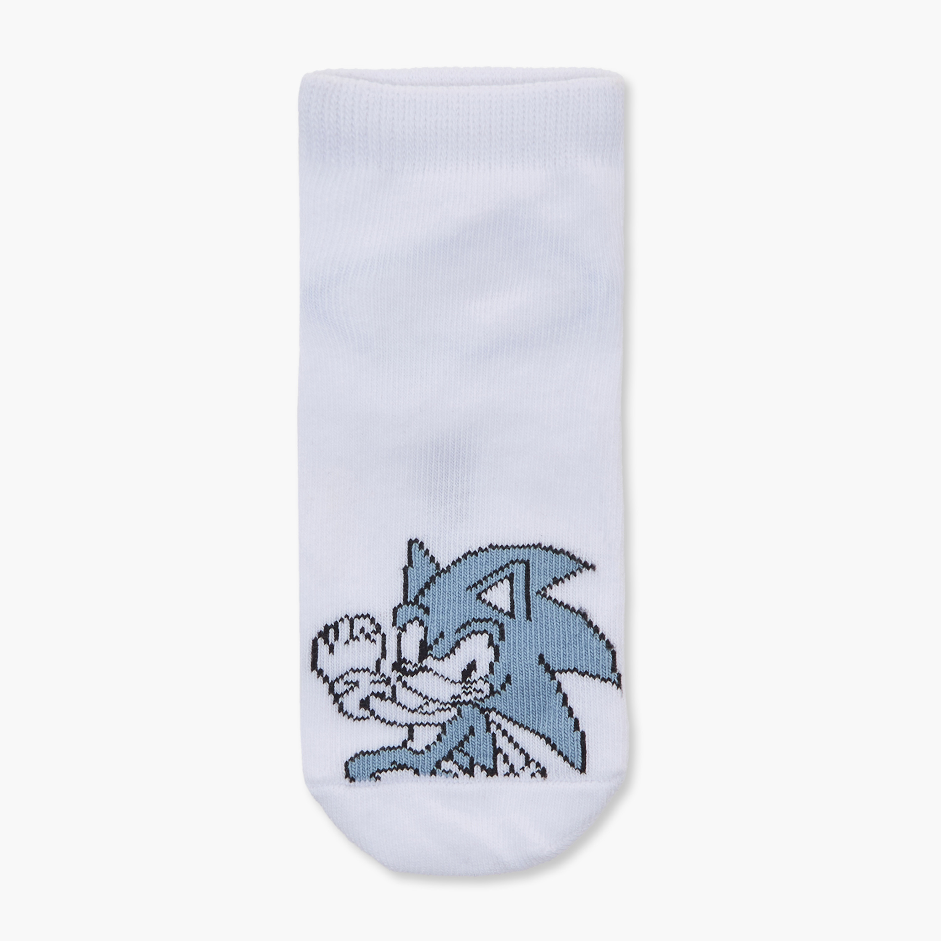 Pack of 3 Boys Socks Quarter Length Sonic the Hedgehog Print-boys-accessories-socks-image-1