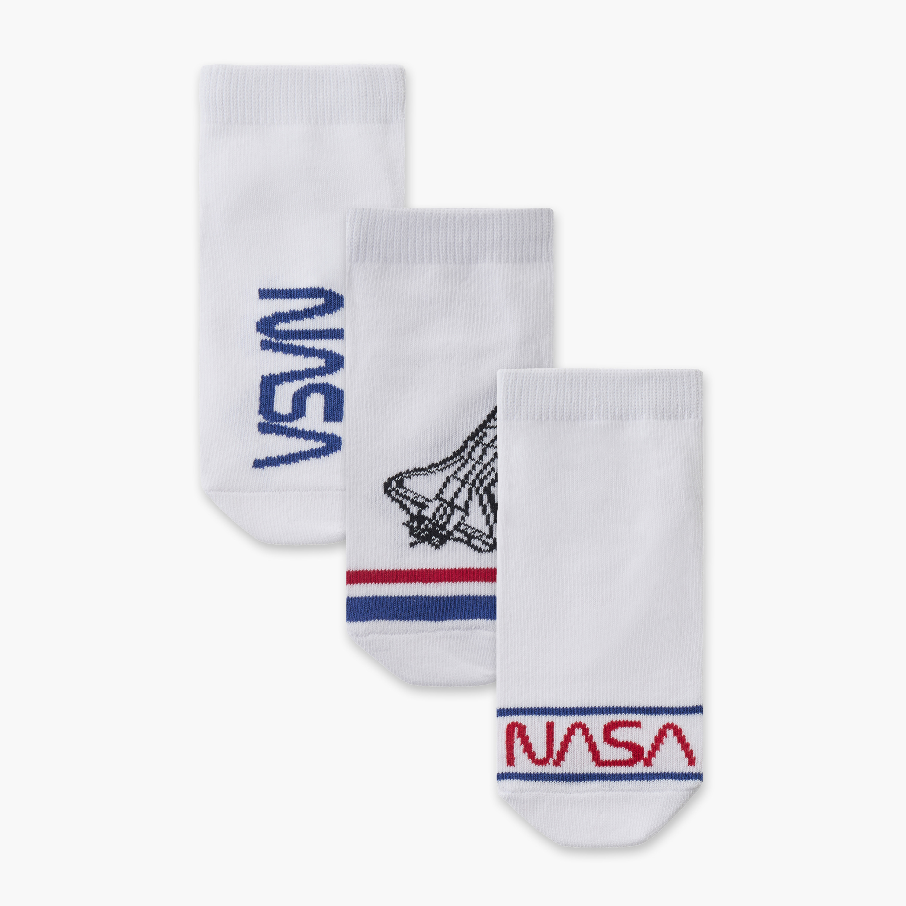 Pack of 3 NASA Boys Socks Ankle Length-boys-accessories-socks-image-1