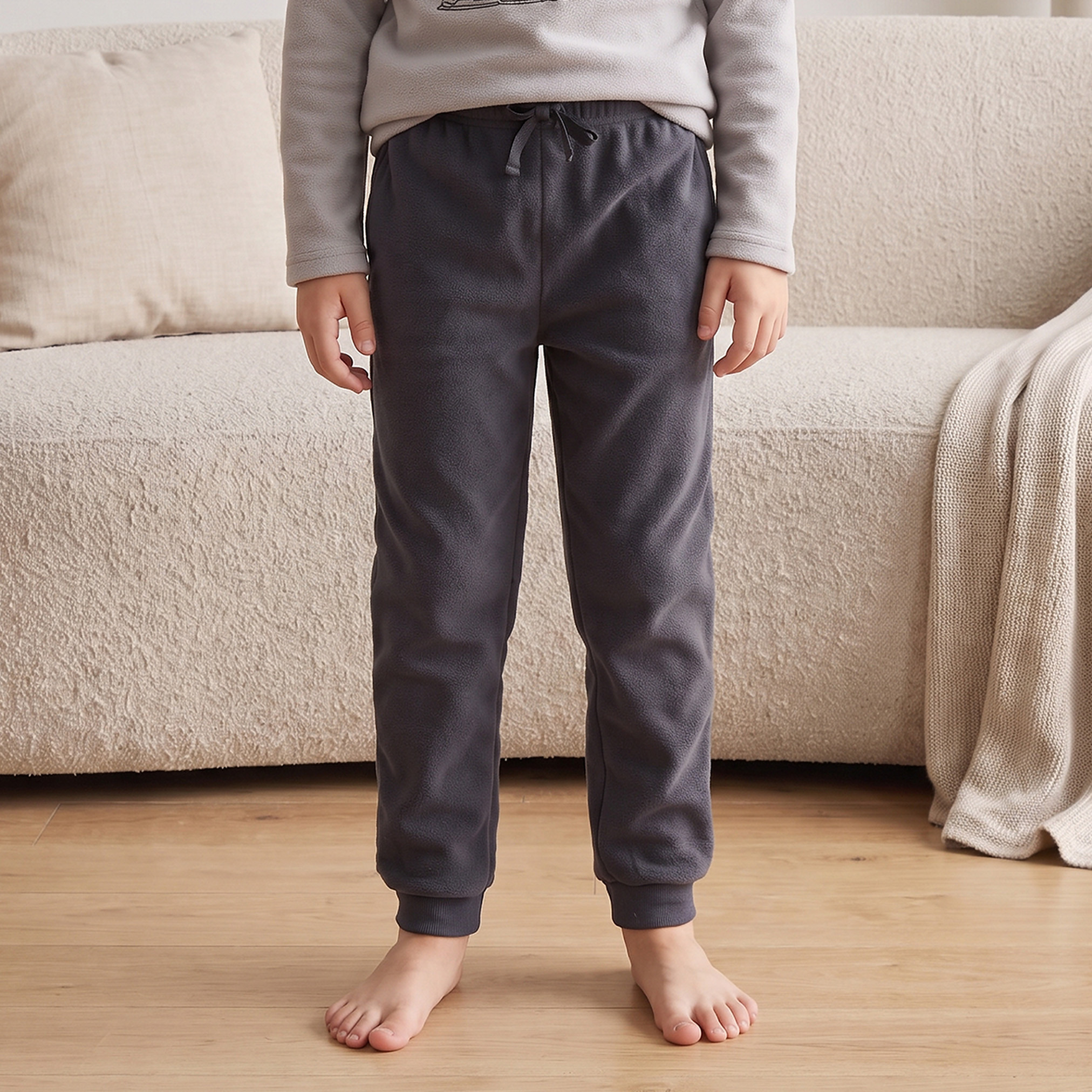 Juniors Crew Neck Long Sleeves Pyjama Set with Car Print-boys-clothing-nightwear-image-4
