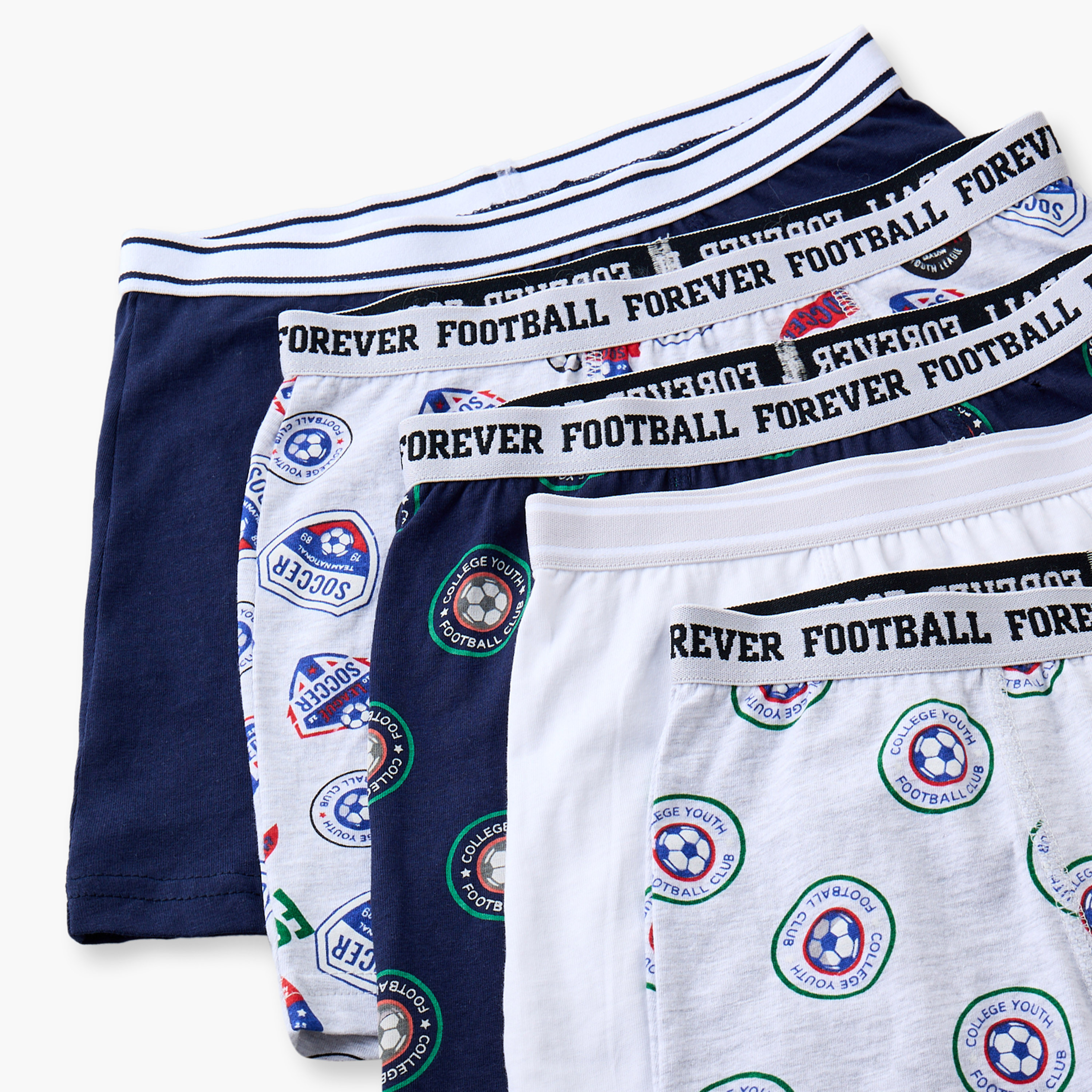 Pack of 5 Juniors Boxers with Football Print-boys-clothing-innerwear-boxersandbriefs-image-7