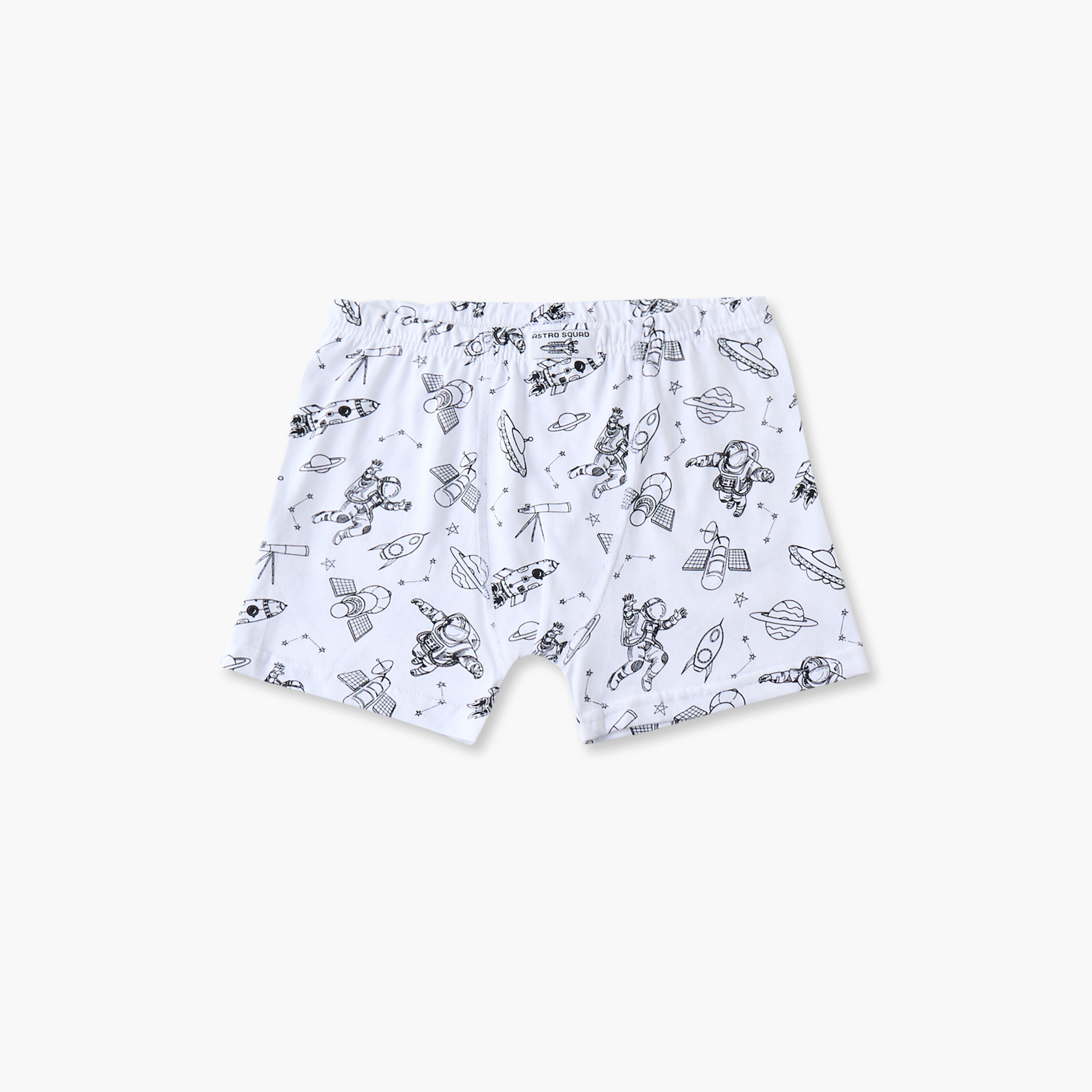 Pack of 5 Juniors Cotton Boxers with Space Print-boys-clothing-innerwear-boxersandbriefs-image-4