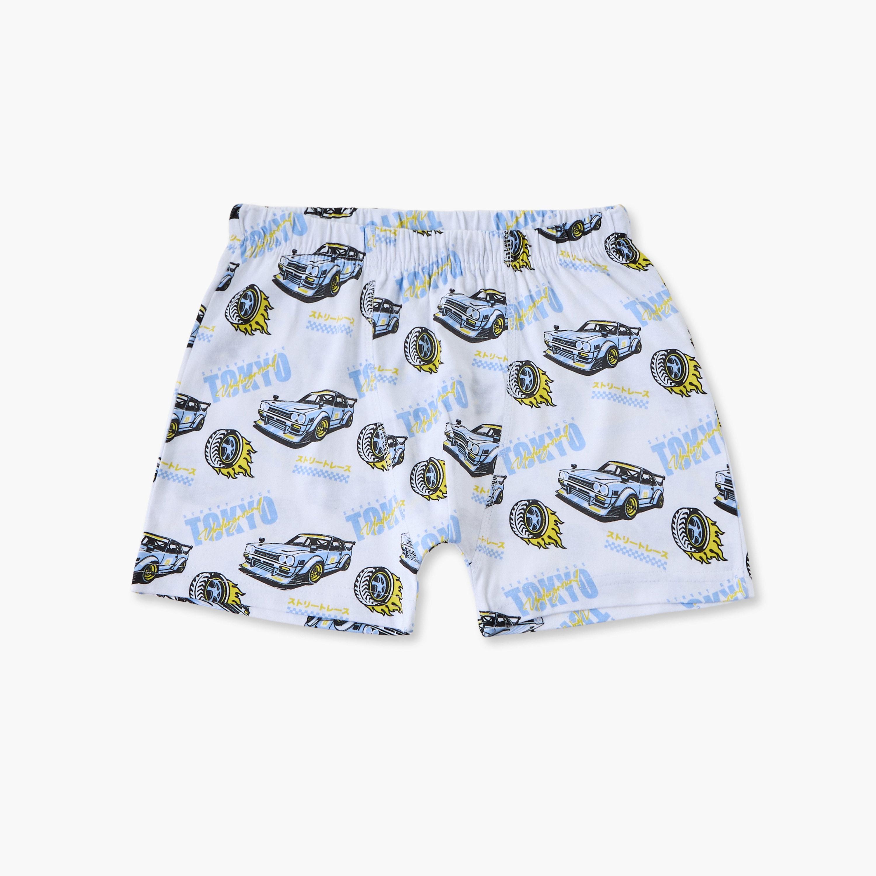 Pack of 5 Juniors Cotton Boxers with Assorted Prints-boys-clothing-innerwear-boxersandbriefs-image-5