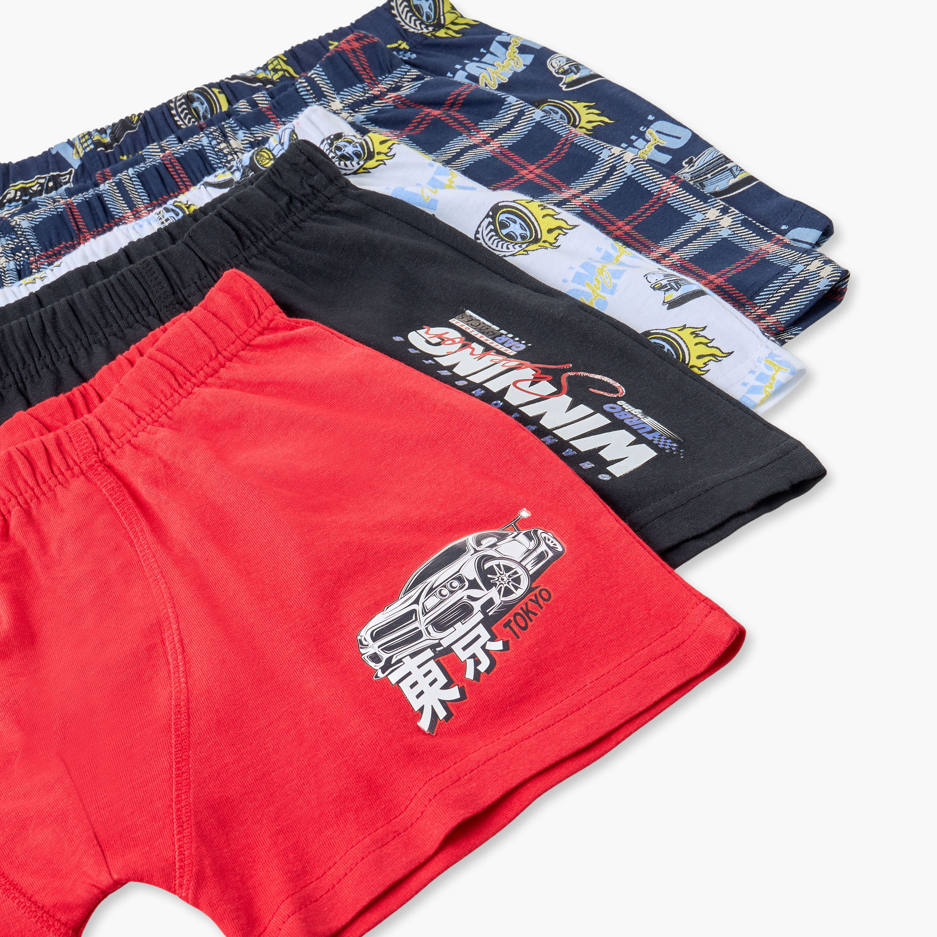 Pack of 5 Juniors Cotton Boxers with Assorted Prints-boys-clothing-innerwear-boxersandbriefs-image-8