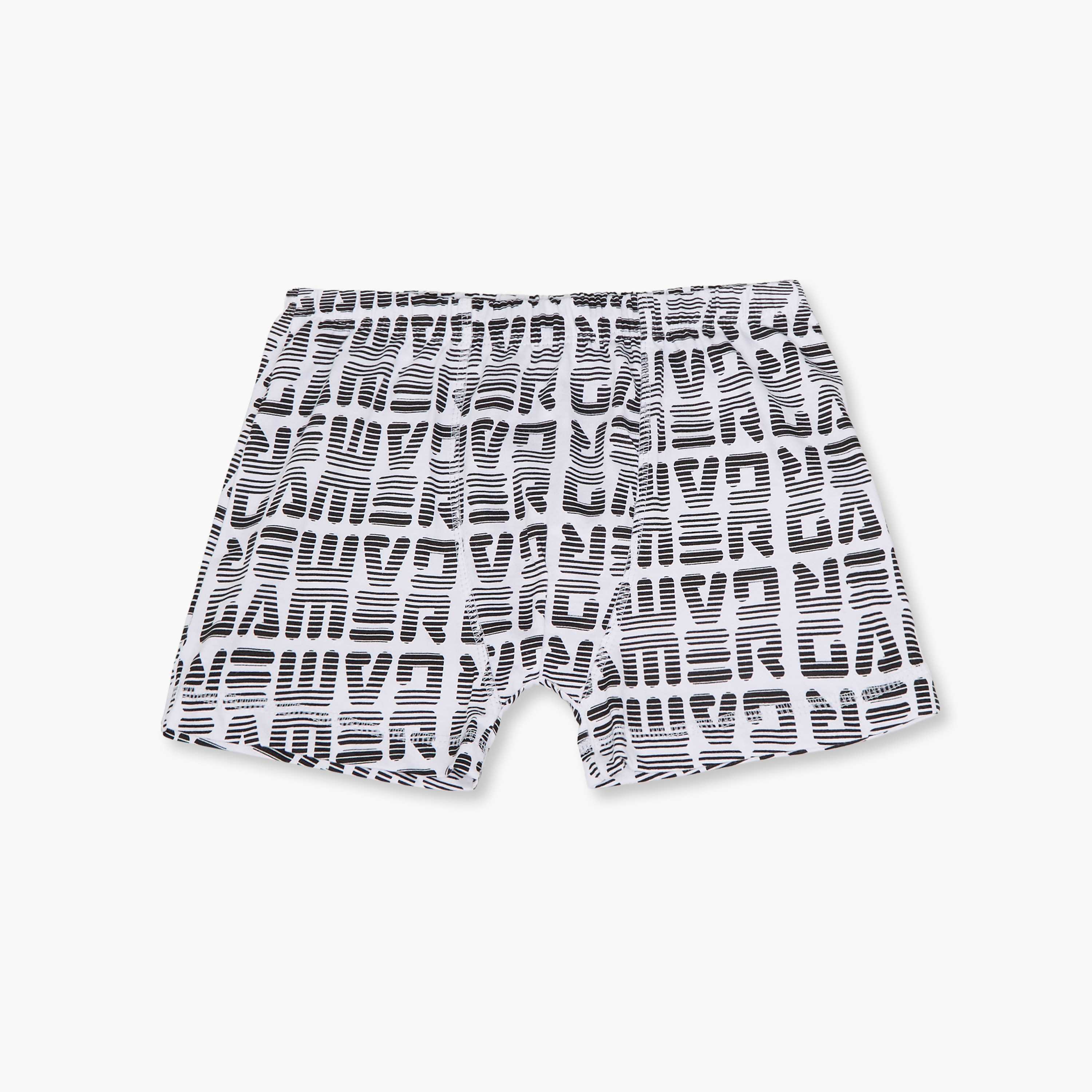 Pack of 6 Juniors Cotton Boxer with Gaming Print-boys-clothing-innerwear-boxersandbriefs-image-3
